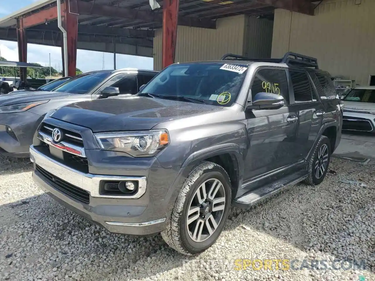 2 Photograph of a damaged car JTEKU5JR9N6022490 TOYOTA 4RUNNER 2022