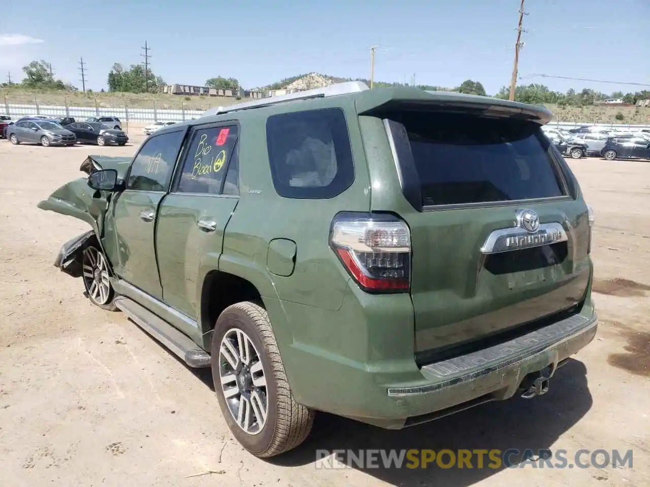 3 Photograph of a damaged car JTEKU5JRXN5971746 TOYOTA 4RUNNER 2022