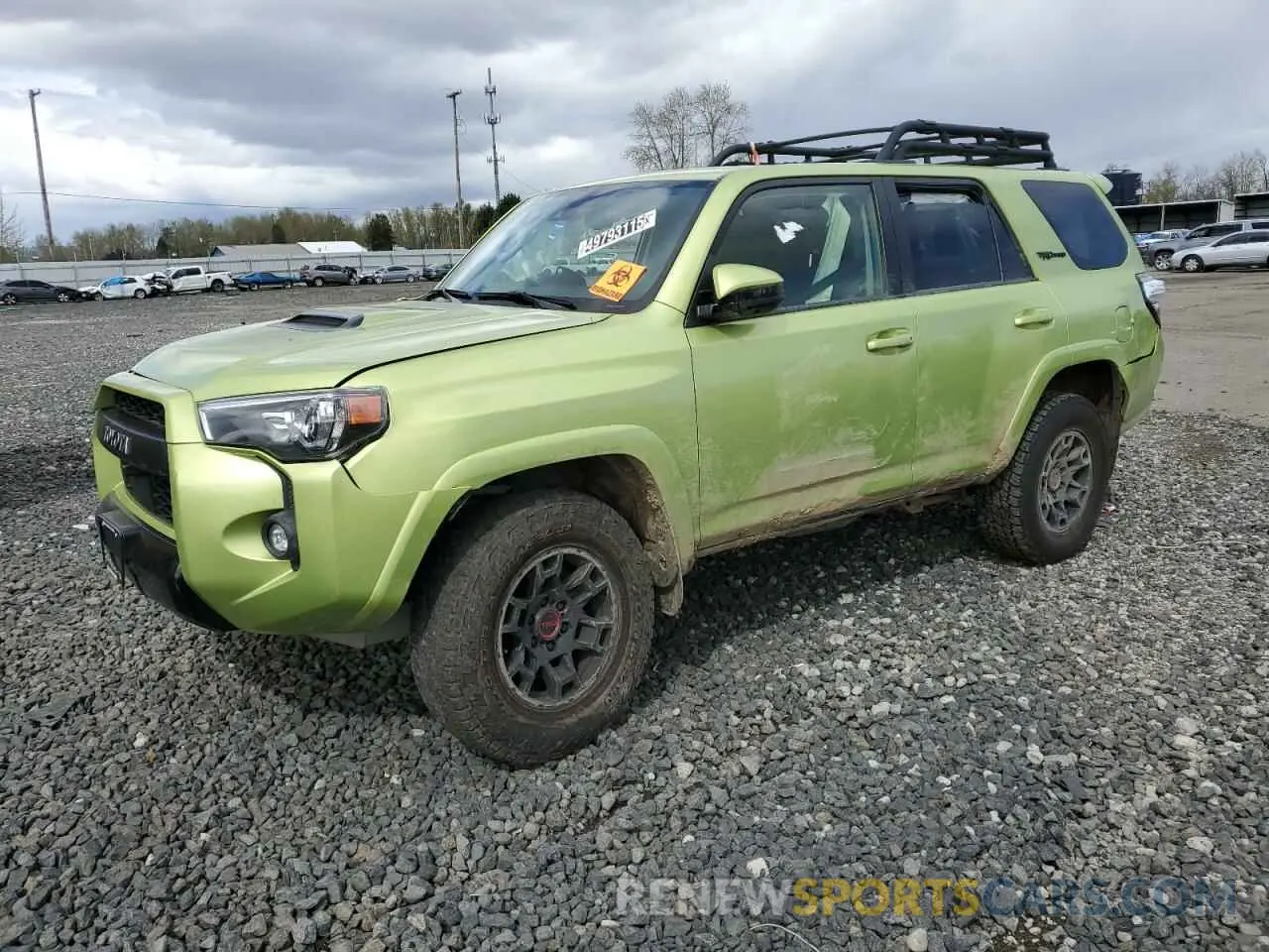 1 Photograph of a damaged car JTELU5JR5N6084618 TOYOTA 4RUNNER 2022