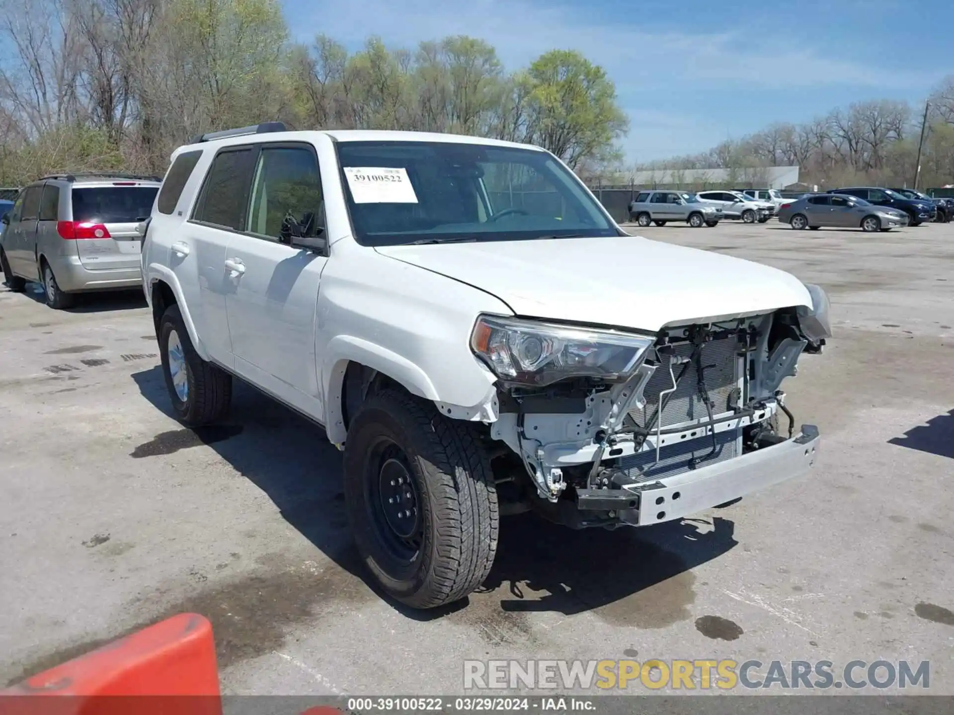 1 Photograph of a damaged car JTEMU5JR4N6061626 TOYOTA 4RUNNER 2022