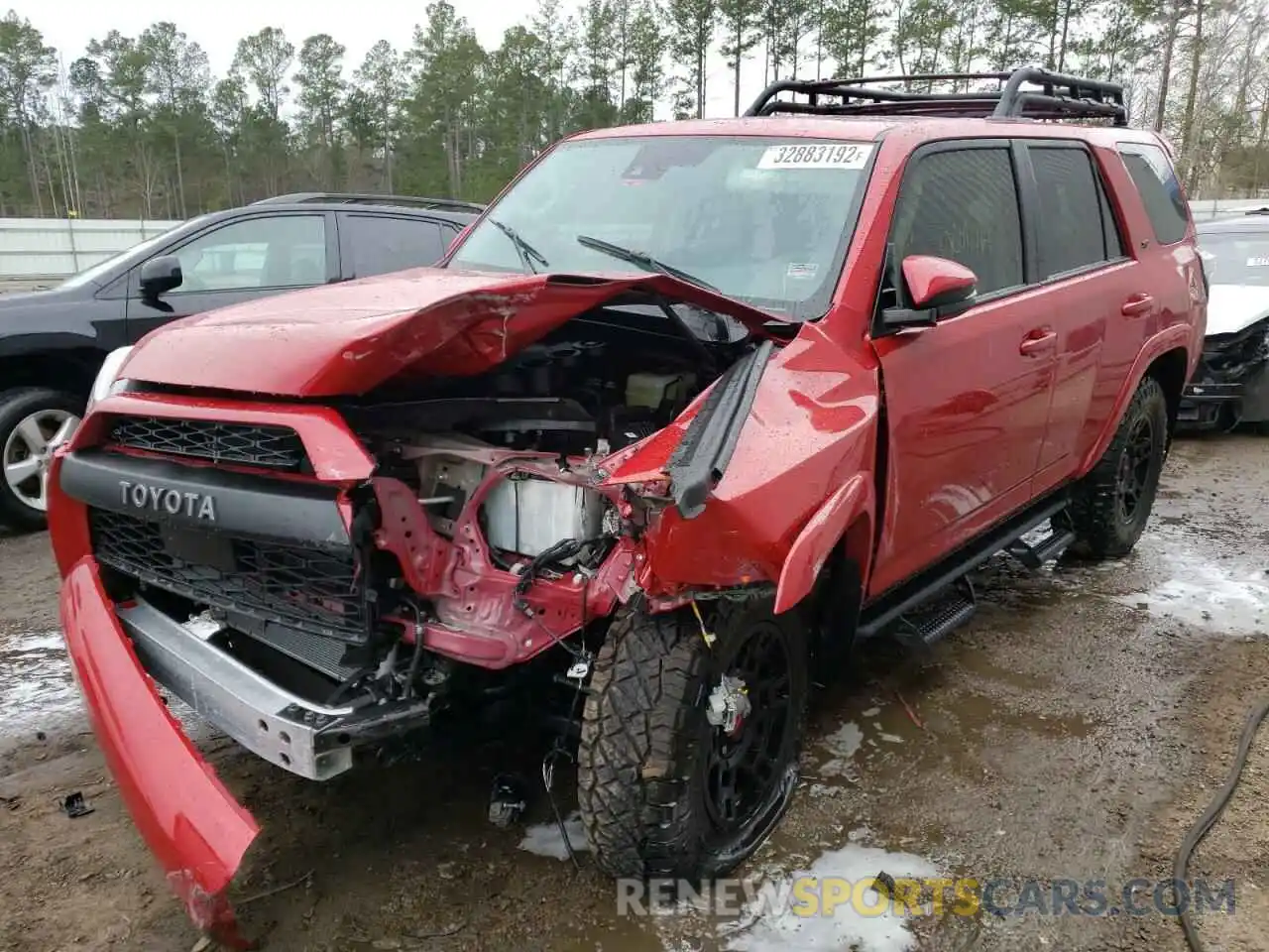 2 Photograph of a damaged car JTENU5JR0N5984969 TOYOTA 4RUNNER 2022