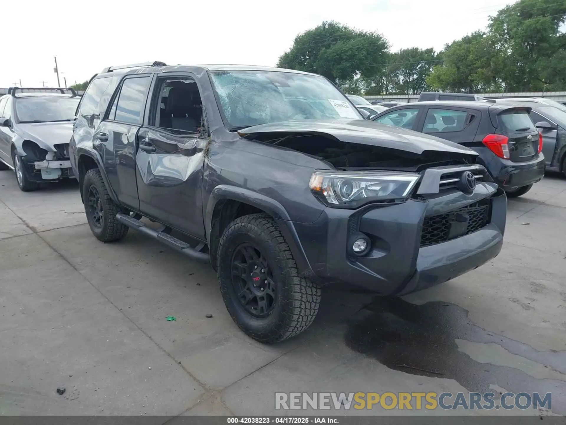 1 Photograph of a damaged car JTENU5JR0N6034346 TOYOTA 4RUNNER 2022