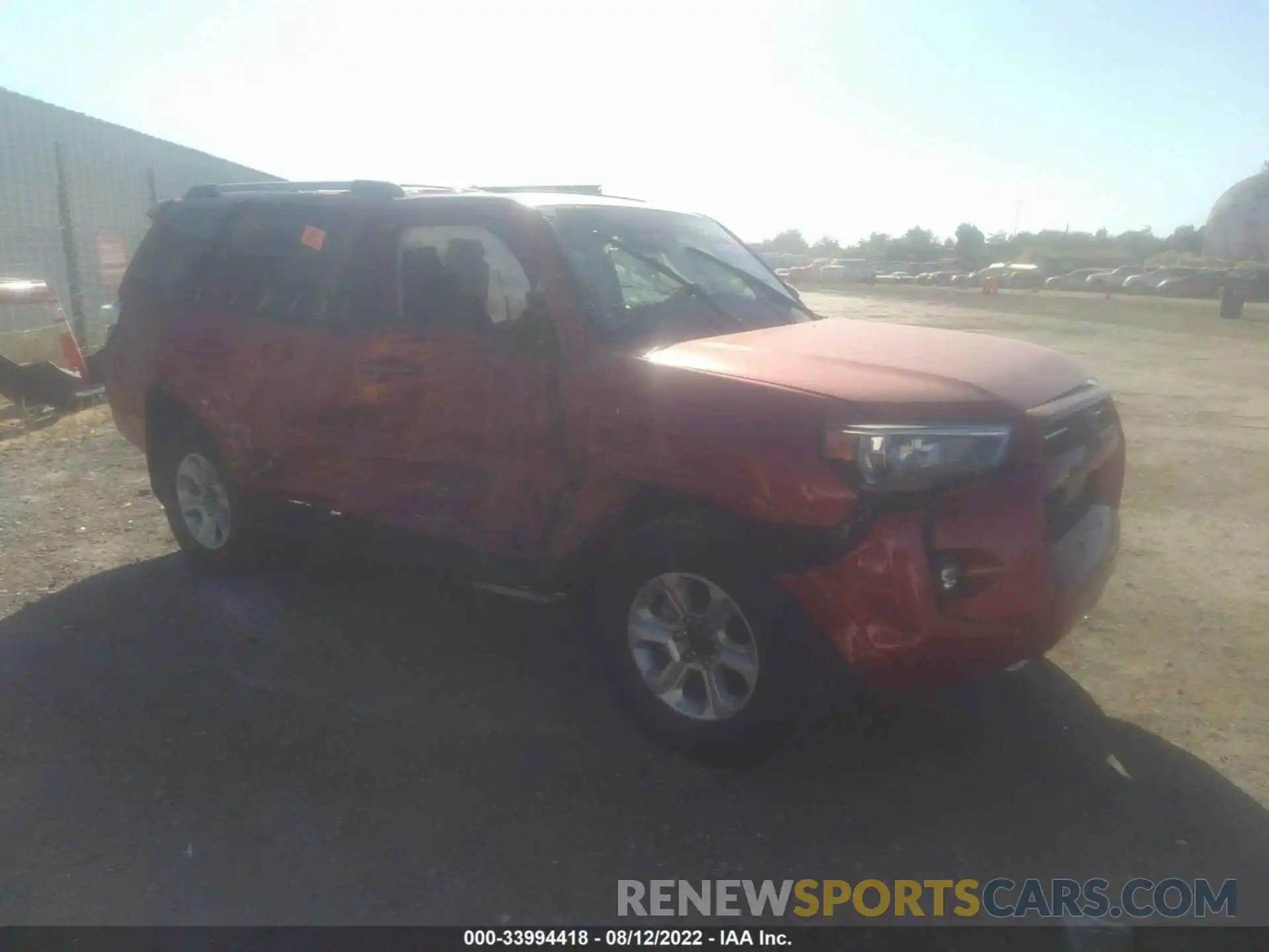 1 Photograph of a damaged car JTENU5JR1N6039264 TOYOTA 4RUNNER 2022