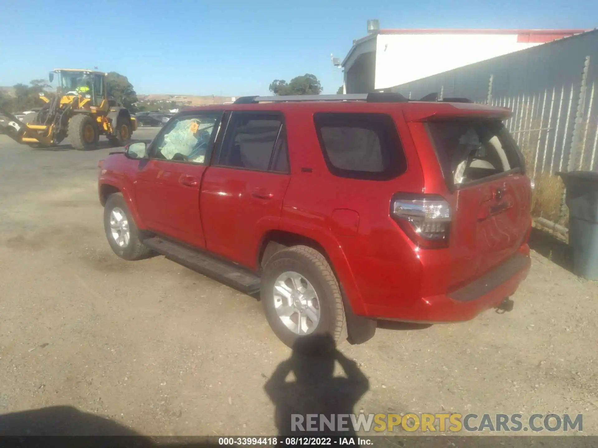 8 Photograph of a damaged car JTENU5JR1N6039264 TOYOTA 4RUNNER 2022