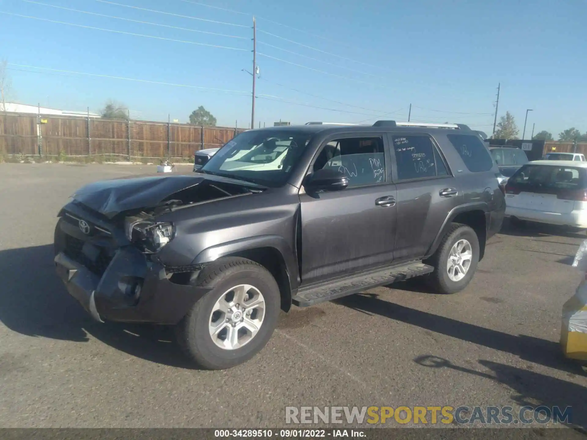 2 Photograph of a damaged car JTENU5JR2N6022697 TOYOTA 4RUNNER 2022