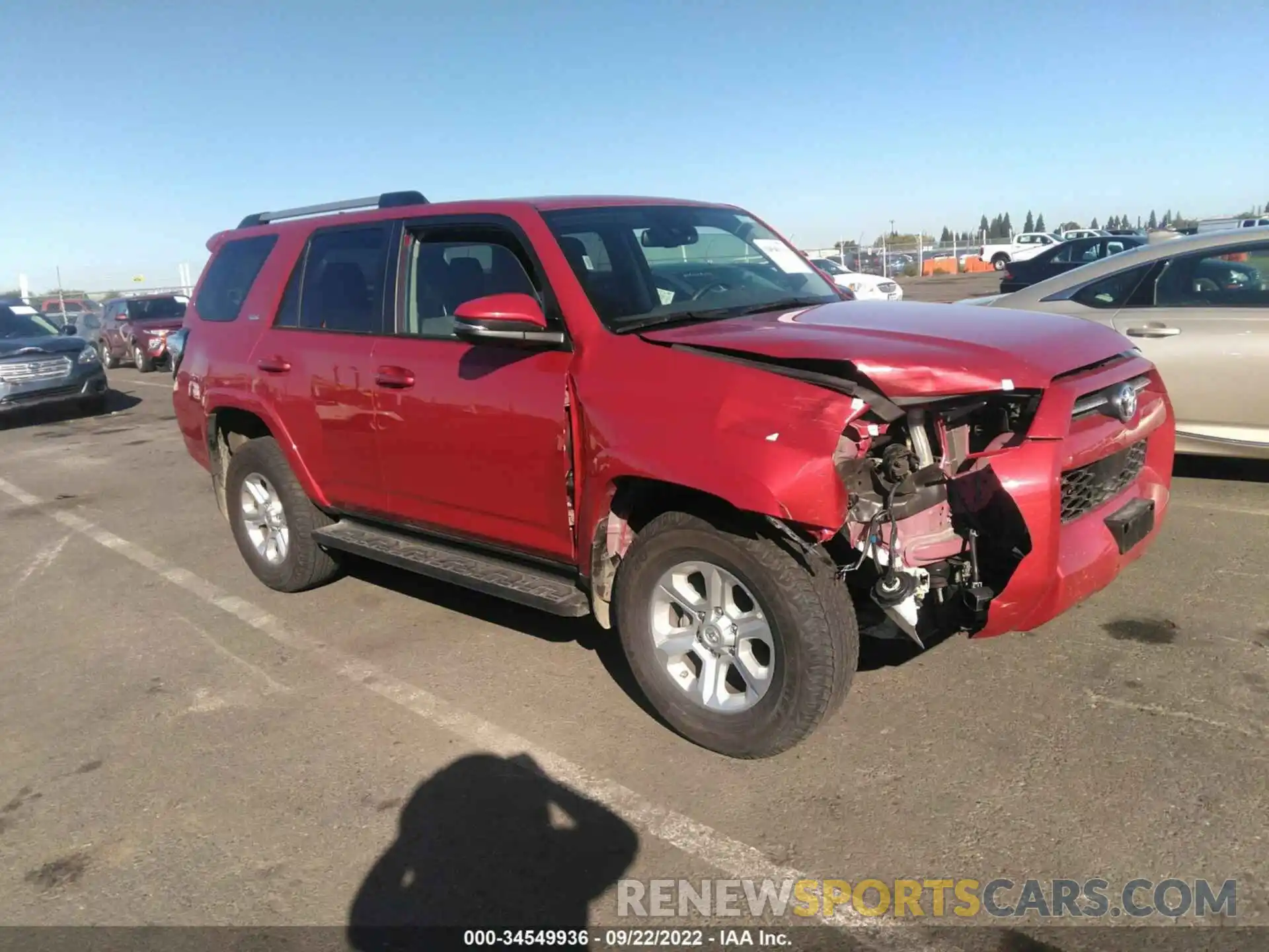 1 Photograph of a damaged car JTENU5JR6N6020676 TOYOTA 4RUNNER 2022