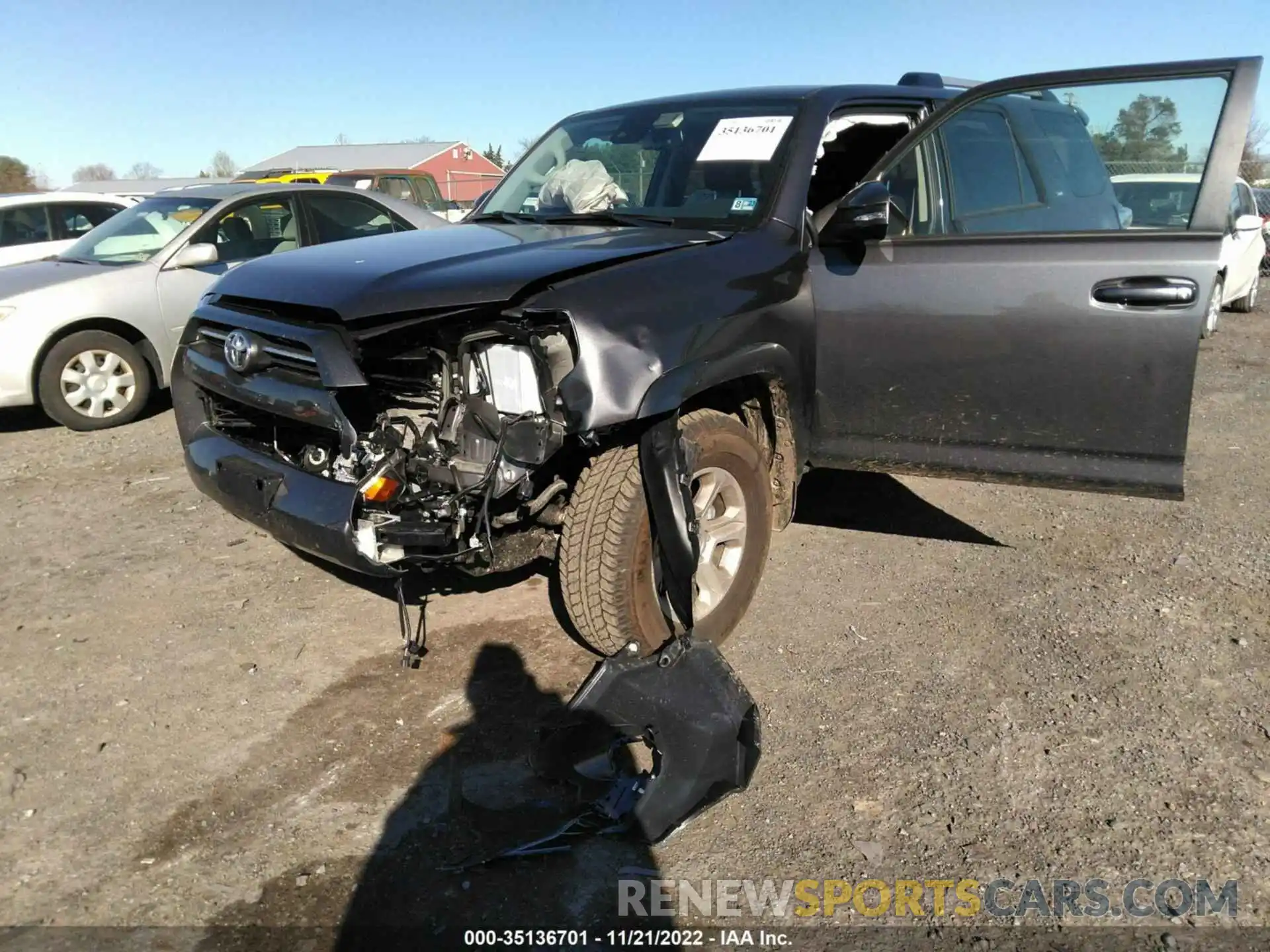 6 Photograph of a damaged car JTENU5JR7N6081535 TOYOTA 4RUNNER 2022