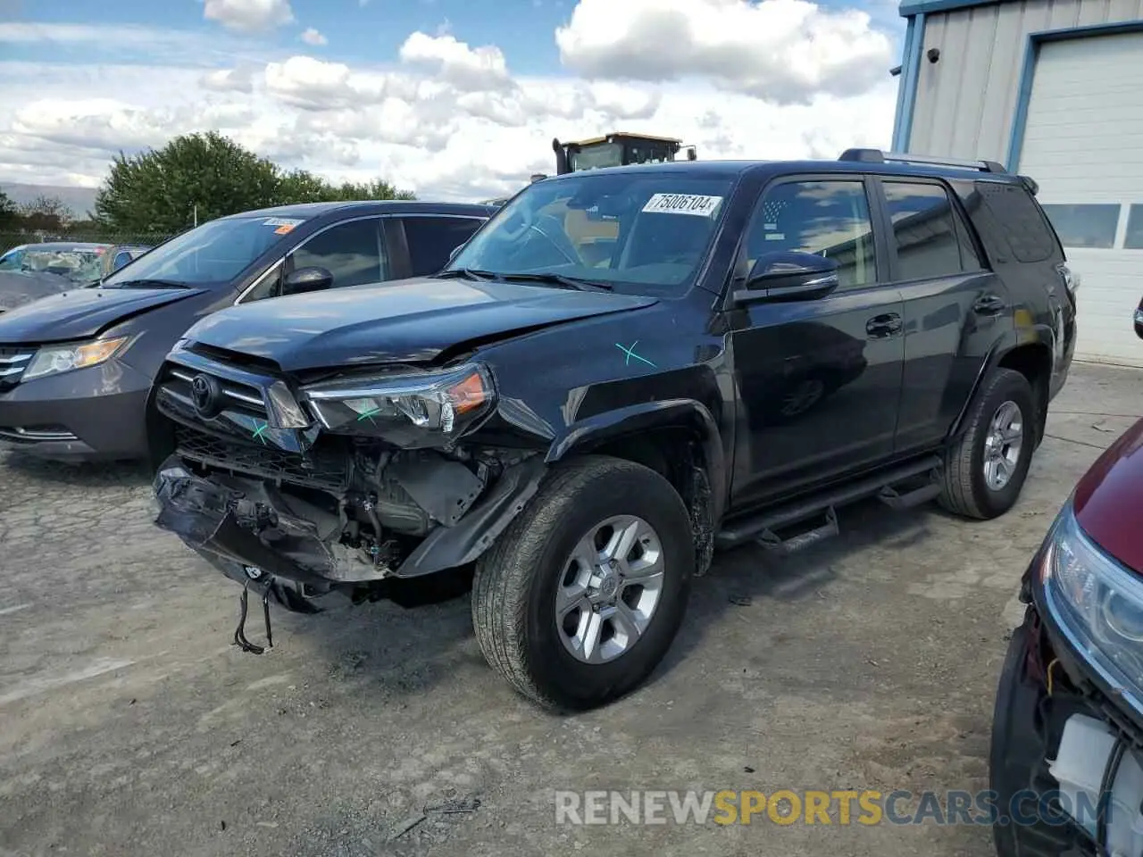 1 Photograph of a damaged car JTENU5JR8N6005421 TOYOTA 4RUNNER 2022