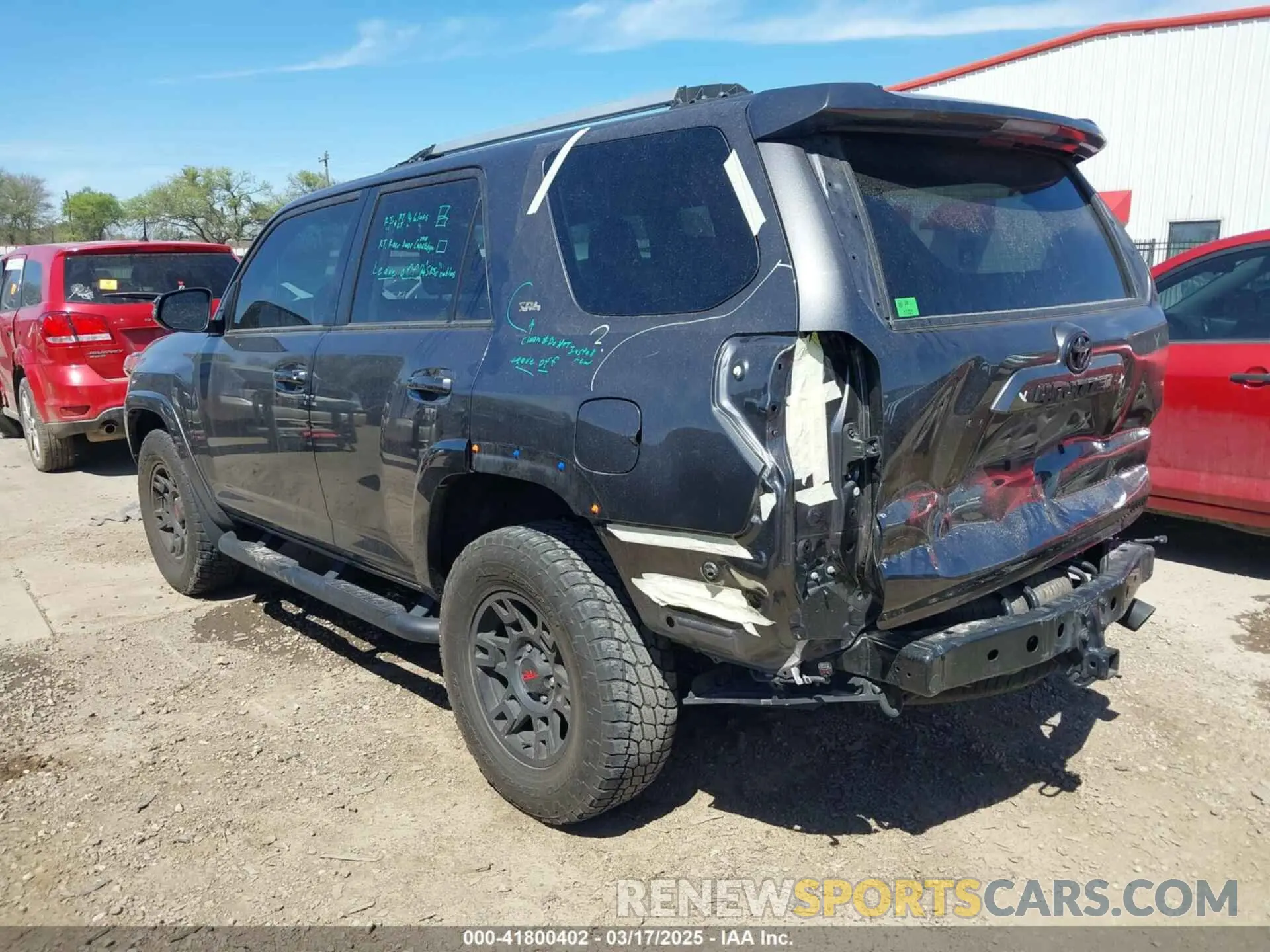 3 Photograph of a damaged car JTENU5JR9N6034605 TOYOTA 4RUNNER 2022