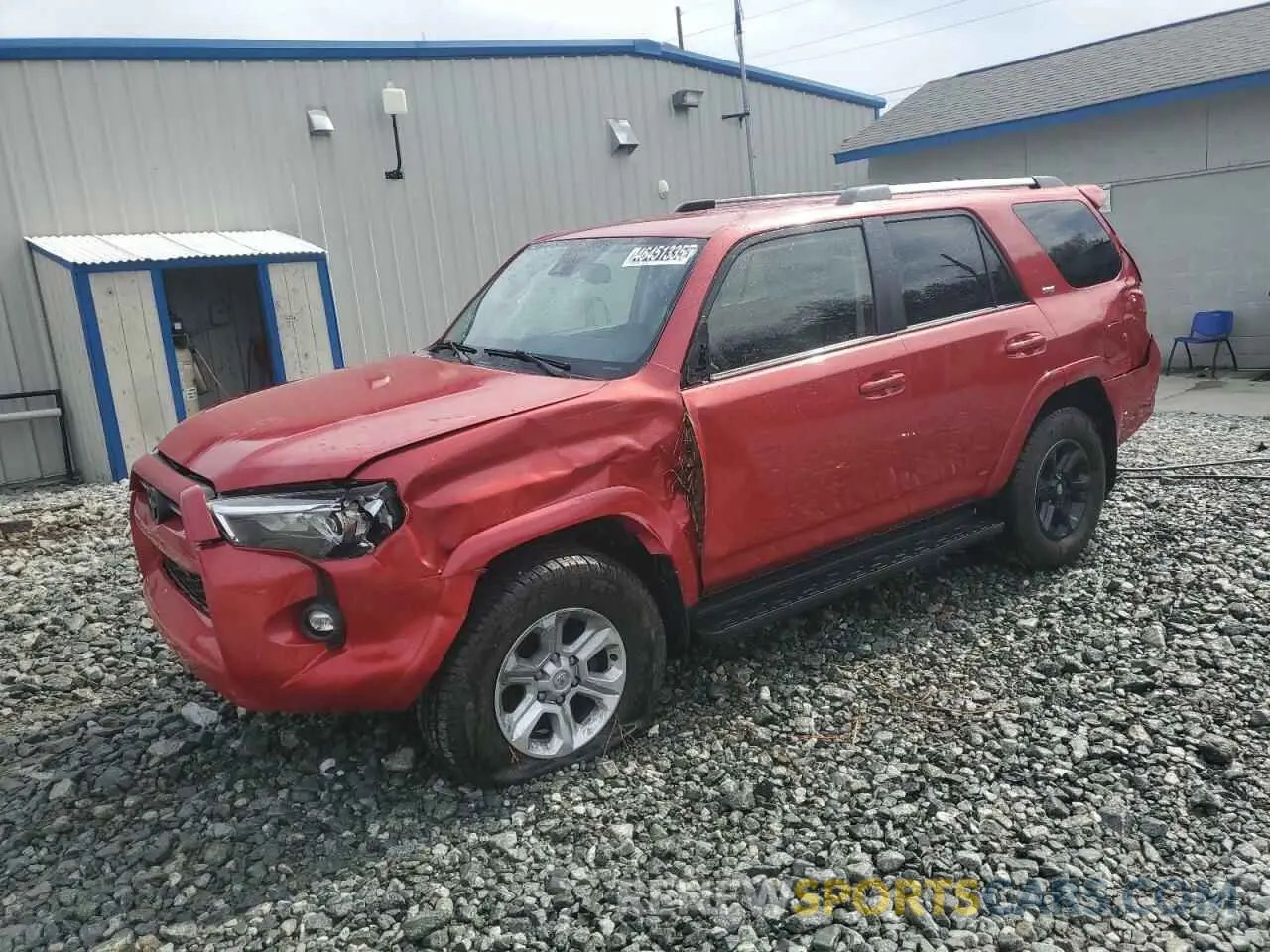 1 Photograph of a damaged car JTENU5JR9N6063764 TOYOTA 4RUNNER 2022