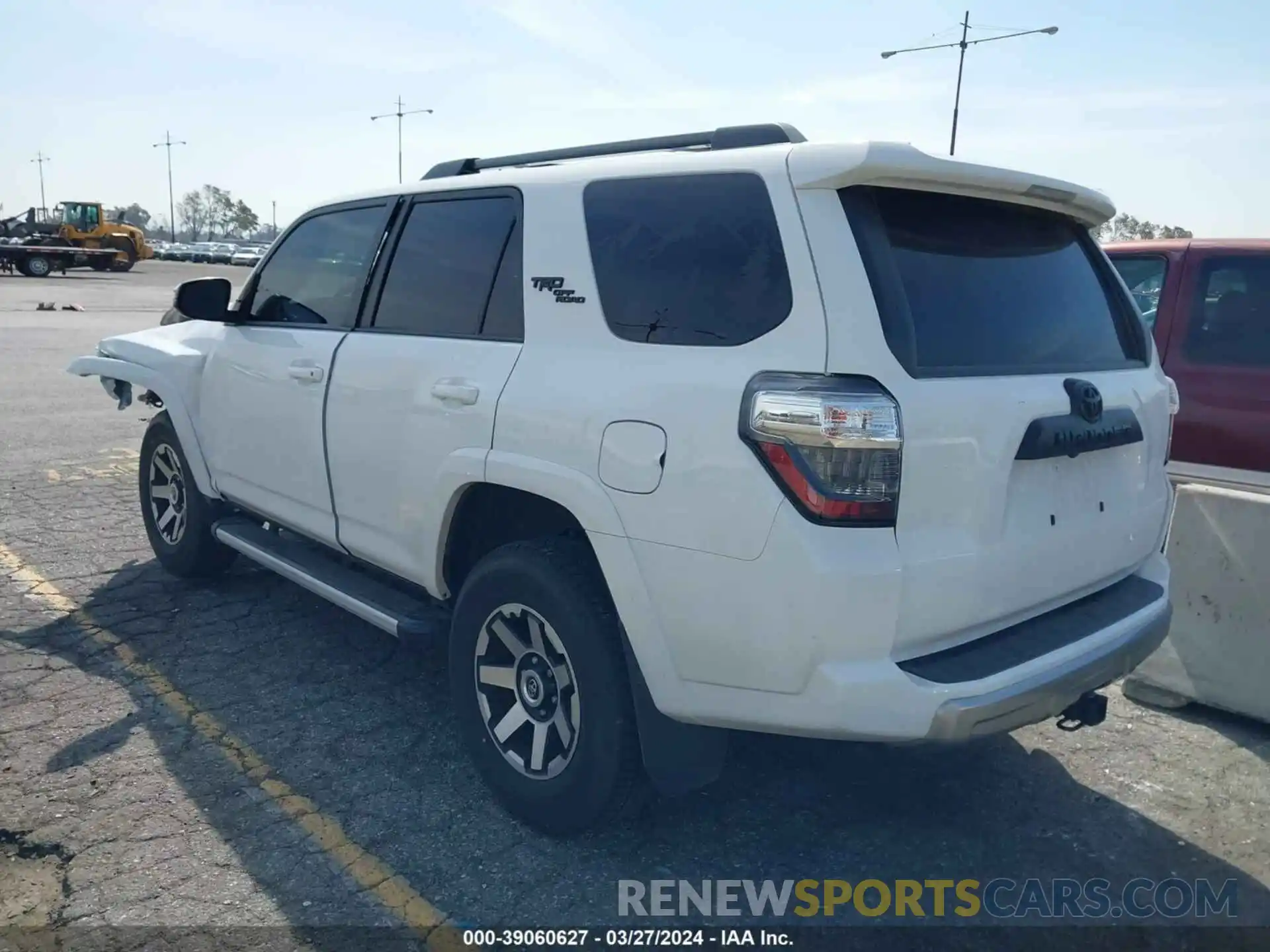 3 Photograph of a damaged car JTERU5JR1N6078406 TOYOTA 4RUNNER 2022