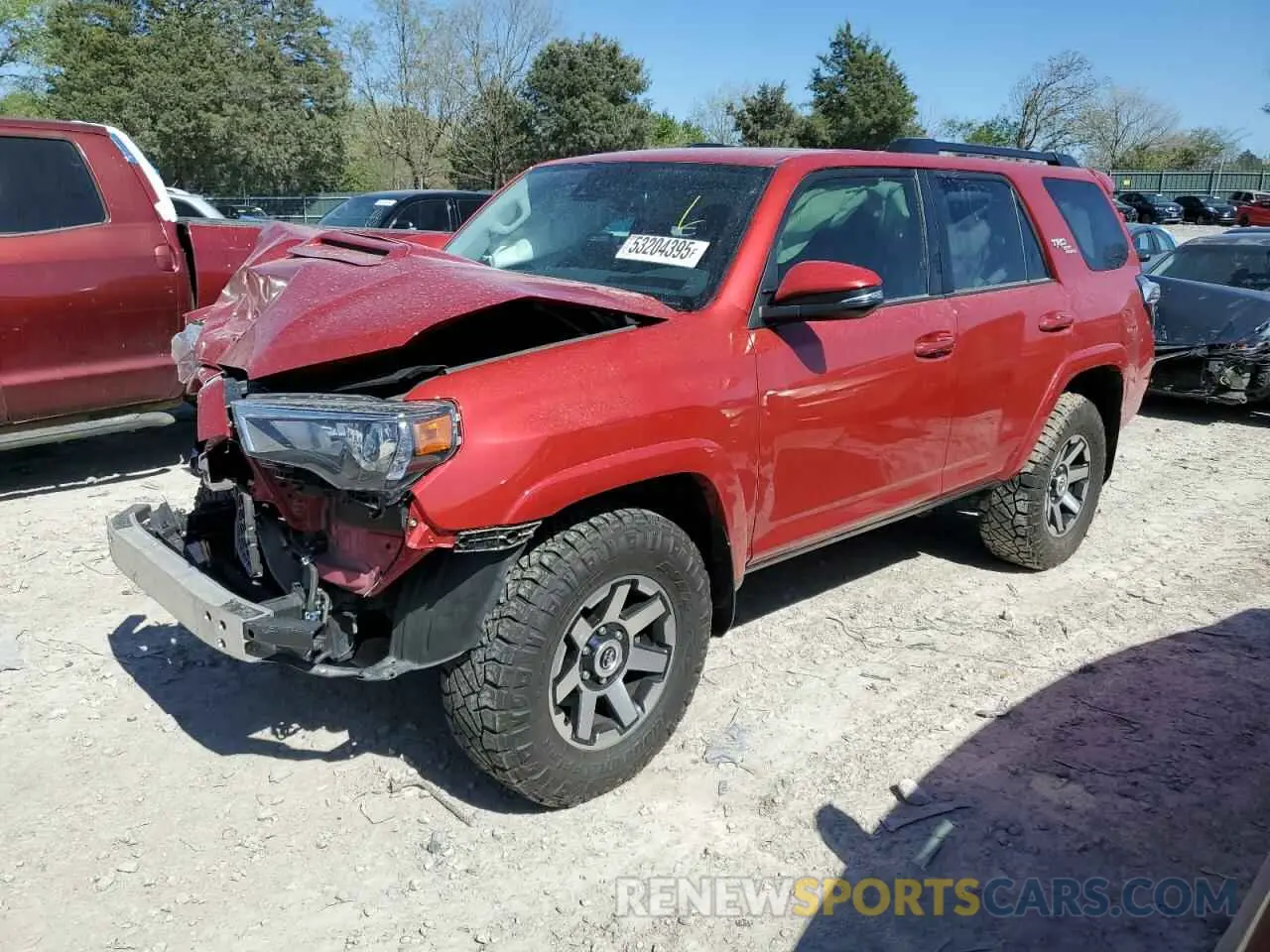 1 Photograph of a damaged car JTERU5JR2N6079466 TOYOTA 4RUNNER 2022