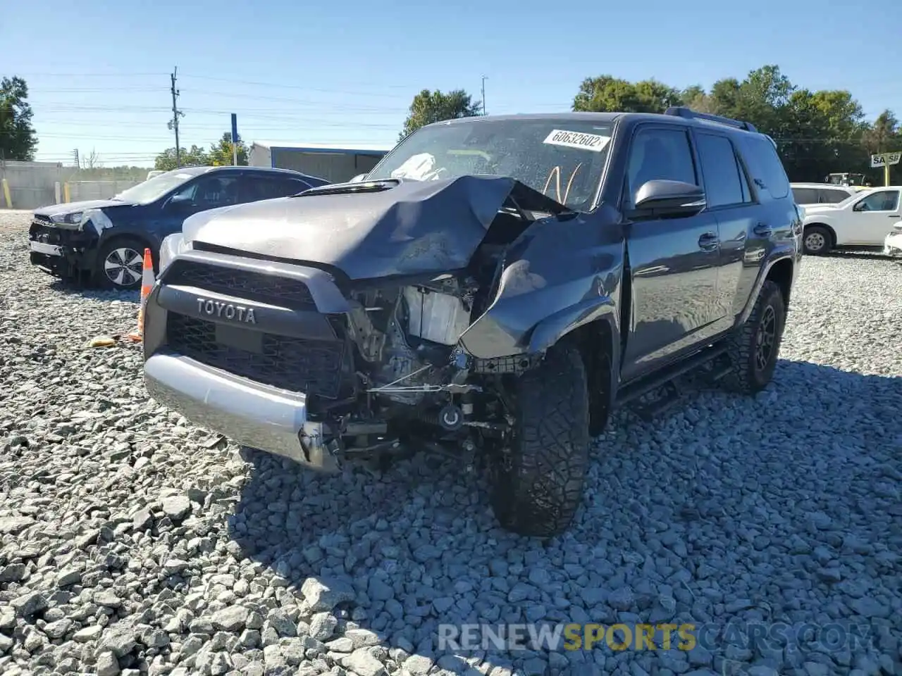 2 Photograph of a damaged car JTERU5JR7N6004892 TOYOTA 4RUNNER 2022