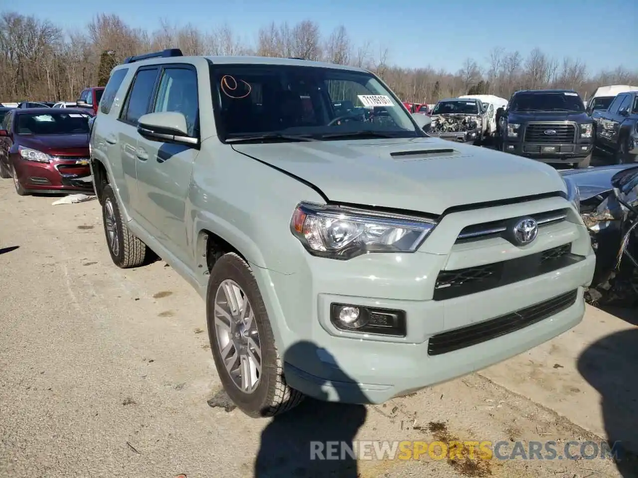 1 Photograph of a damaged car JTESU5JR5N5995419 TOYOTA 4RUNNER 2022