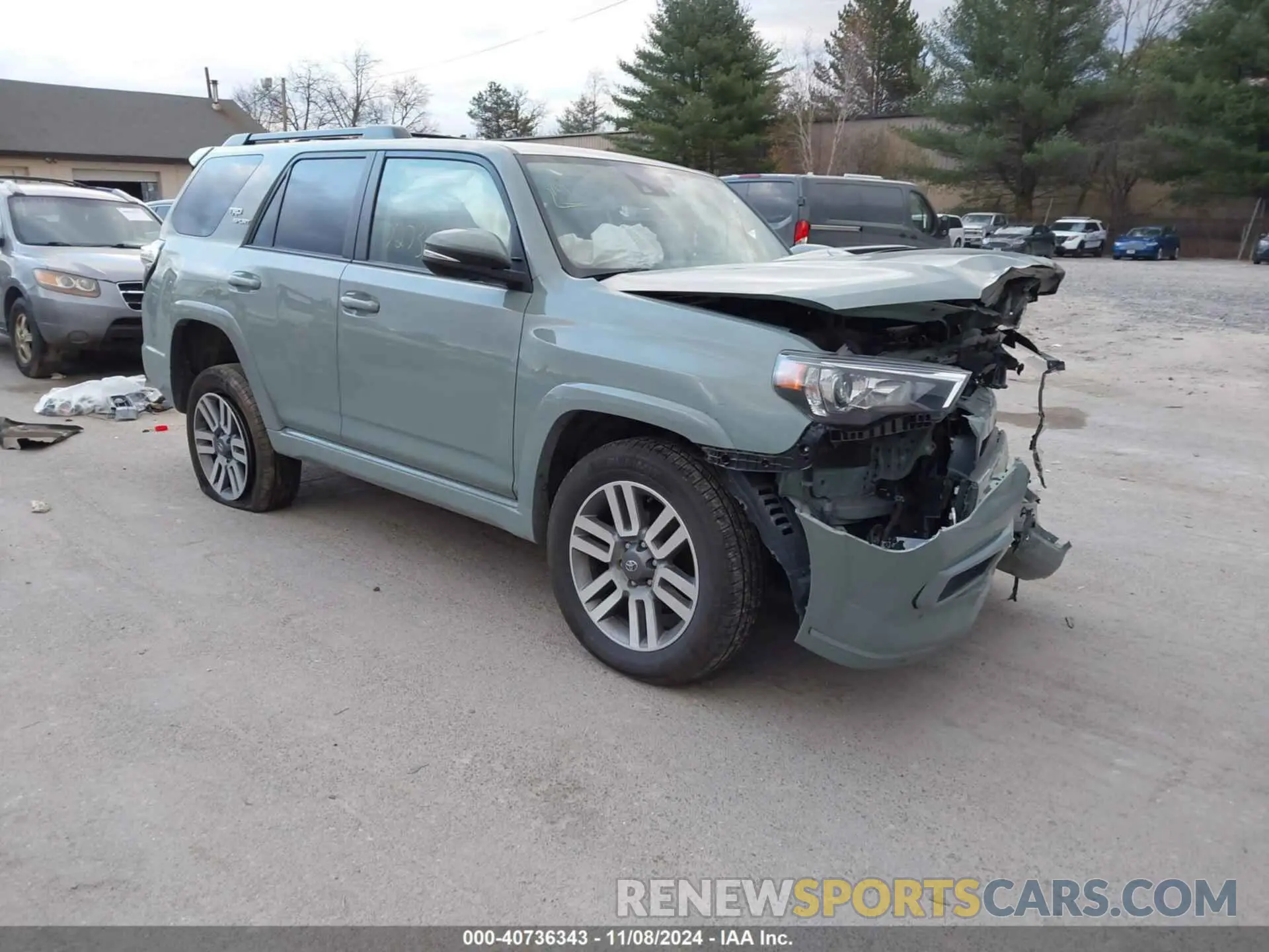 1 Photograph of a damaged car JTESU5JR5N6058080 TOYOTA 4RUNNER 2022