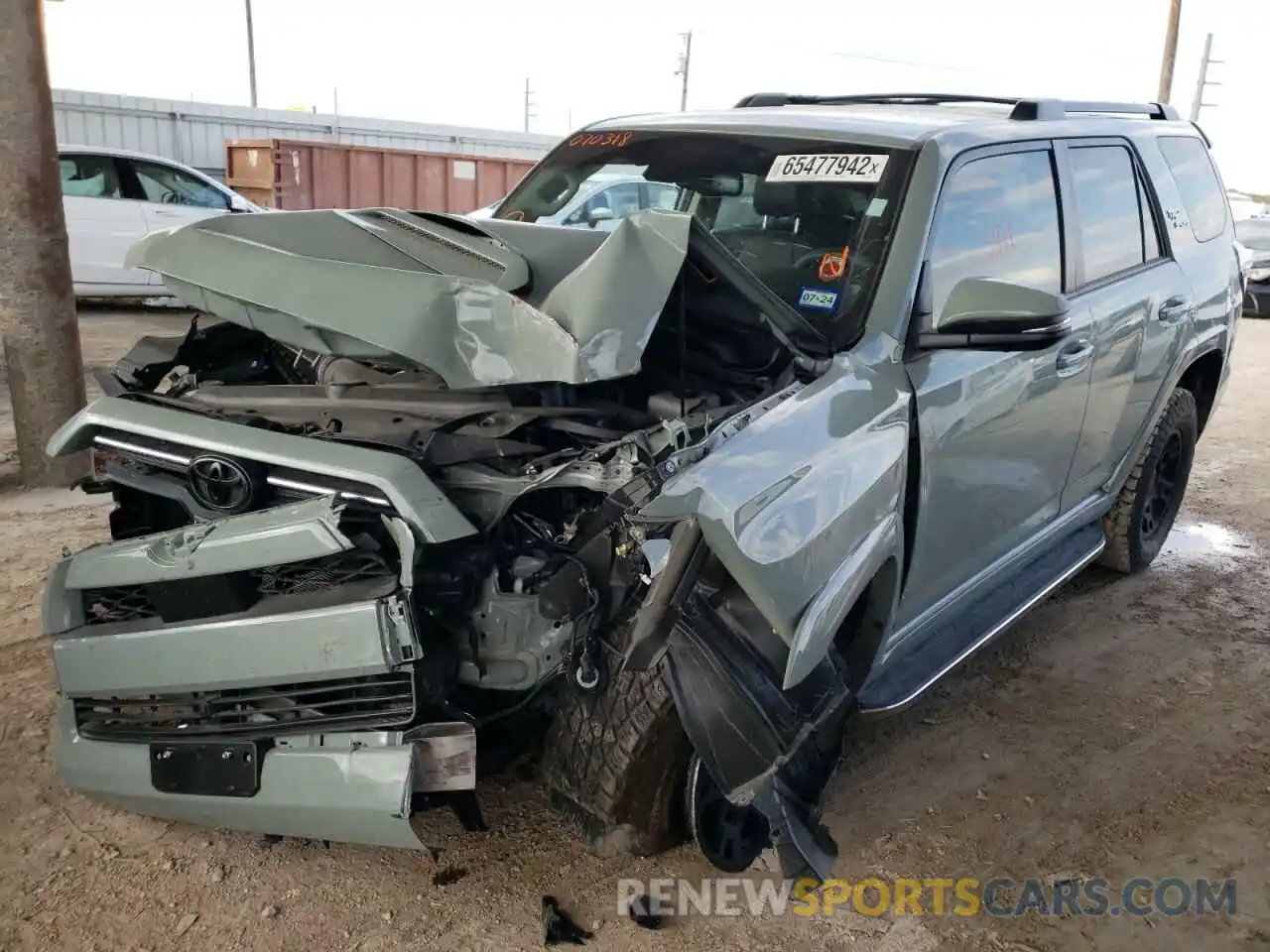 2 Photograph of a damaged car JTESU5JR6N6070318 TOYOTA 4RUNNER 2022