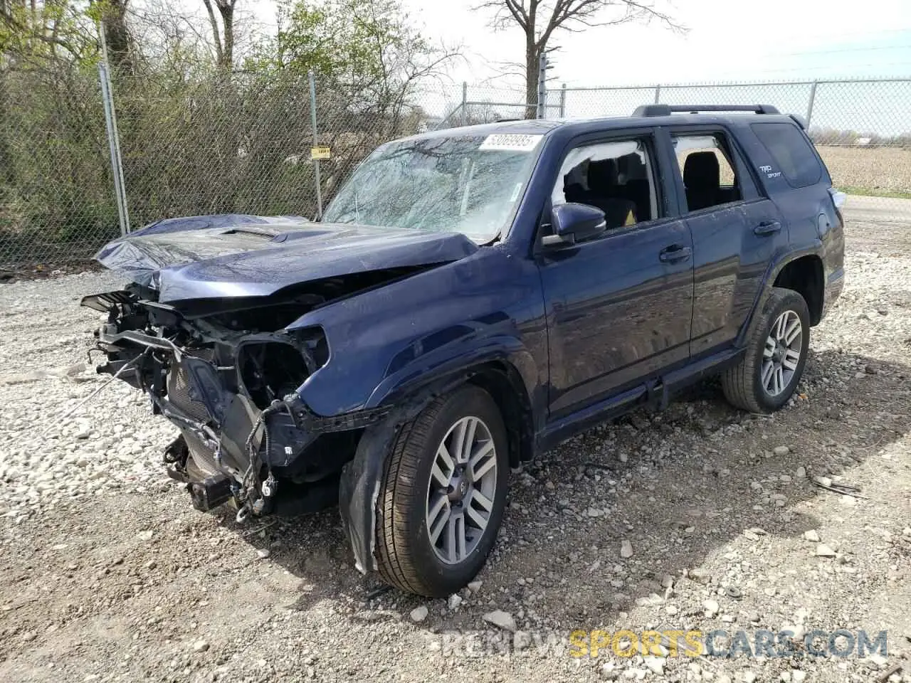 1 Photograph of a damaged car JTESU5JR7N6025534 TOYOTA 4RUNNER 2022