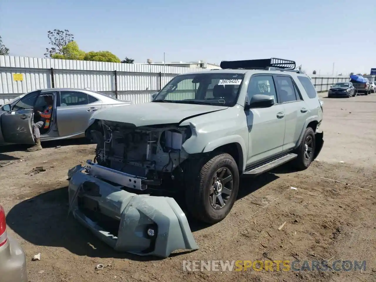 2 Photograph of a damaged car JTETU5JR4N5974789 TOYOTA 4RUNNER 2022