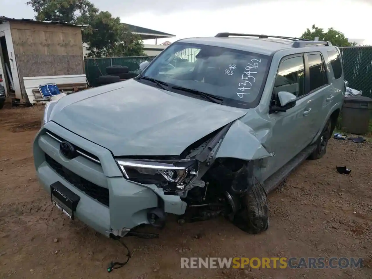 2 Photograph of a damaged car JTETU5JR4N6022224 TOYOTA 4RUNNER 2022