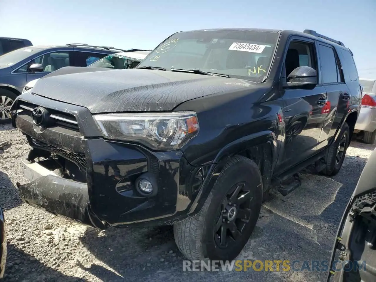 1 Photograph of a damaged car JTETU5JR5N6019641 TOYOTA 4RUNNER 2022