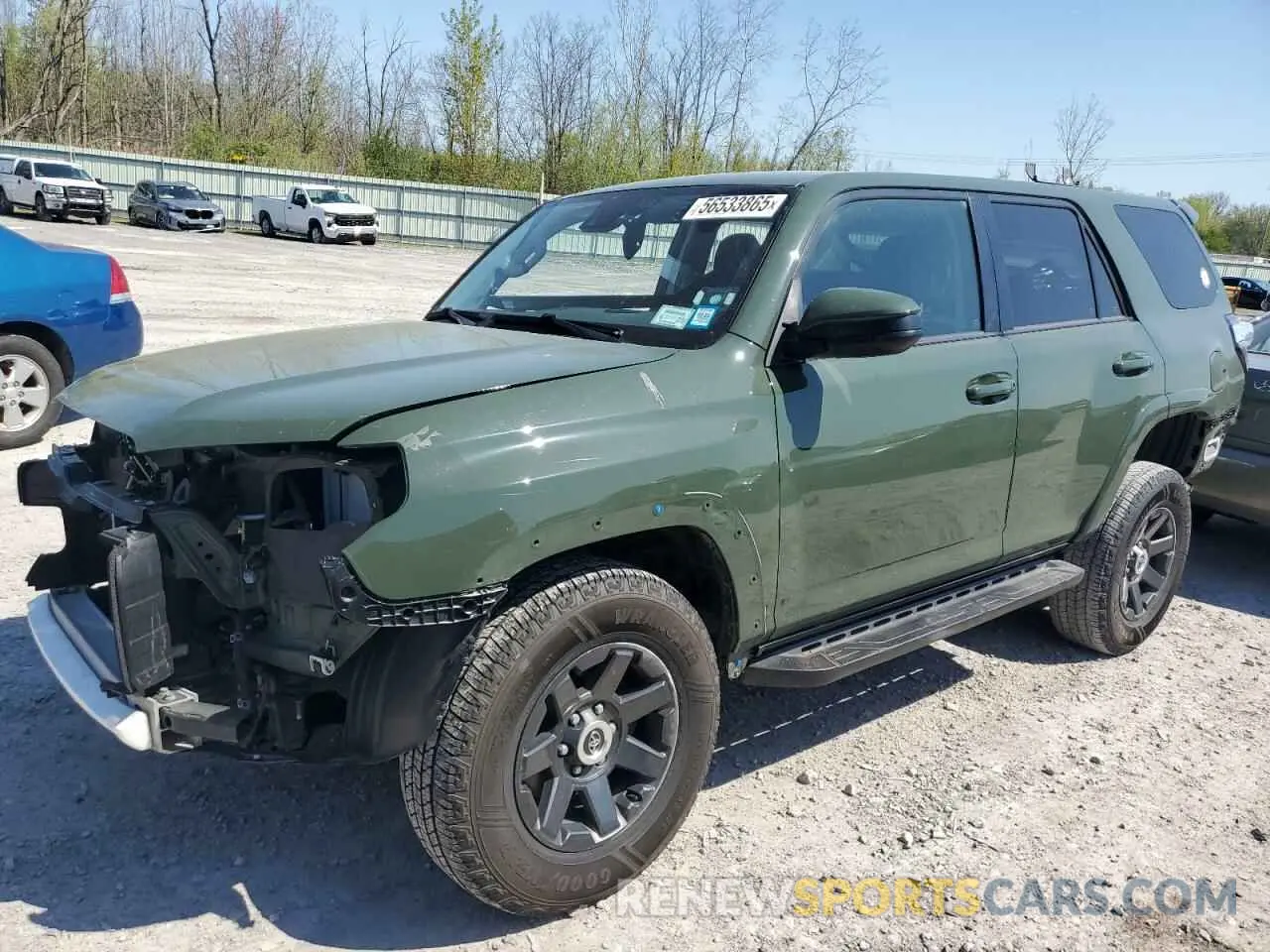 1 Photograph of a damaged car JTETU5JR6N6008955 TOYOTA 4RUNNER 2022