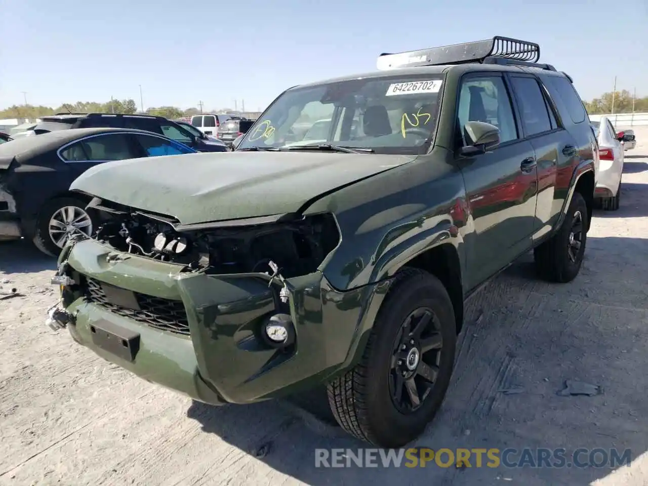 2 Photograph of a damaged car JTETU5JR7N5979212 TOYOTA 4RUNNER 2022