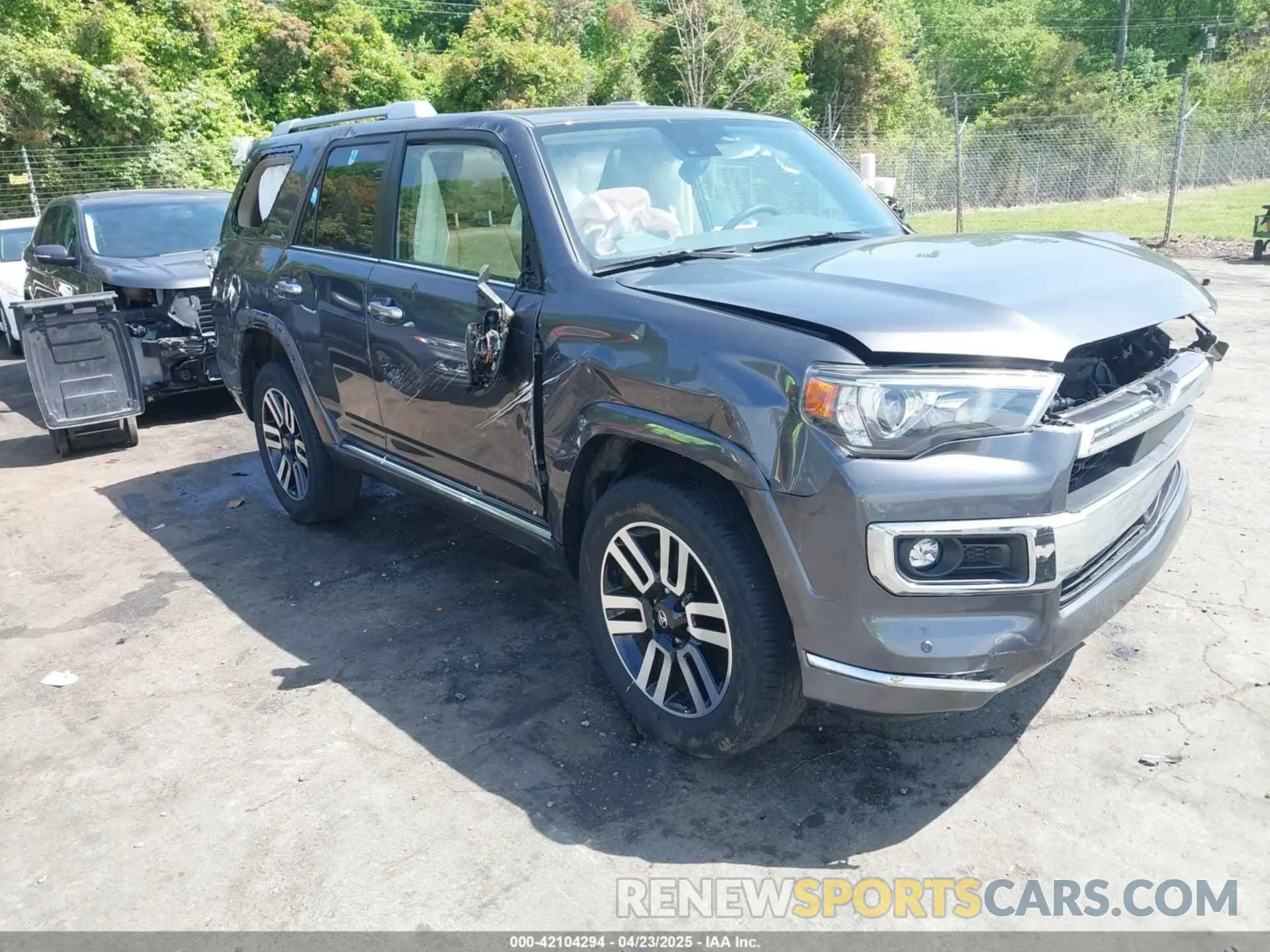 1 Photograph of a damaged car JTEDU5JR3P5296334 TOYOTA 4RUNNER 2023