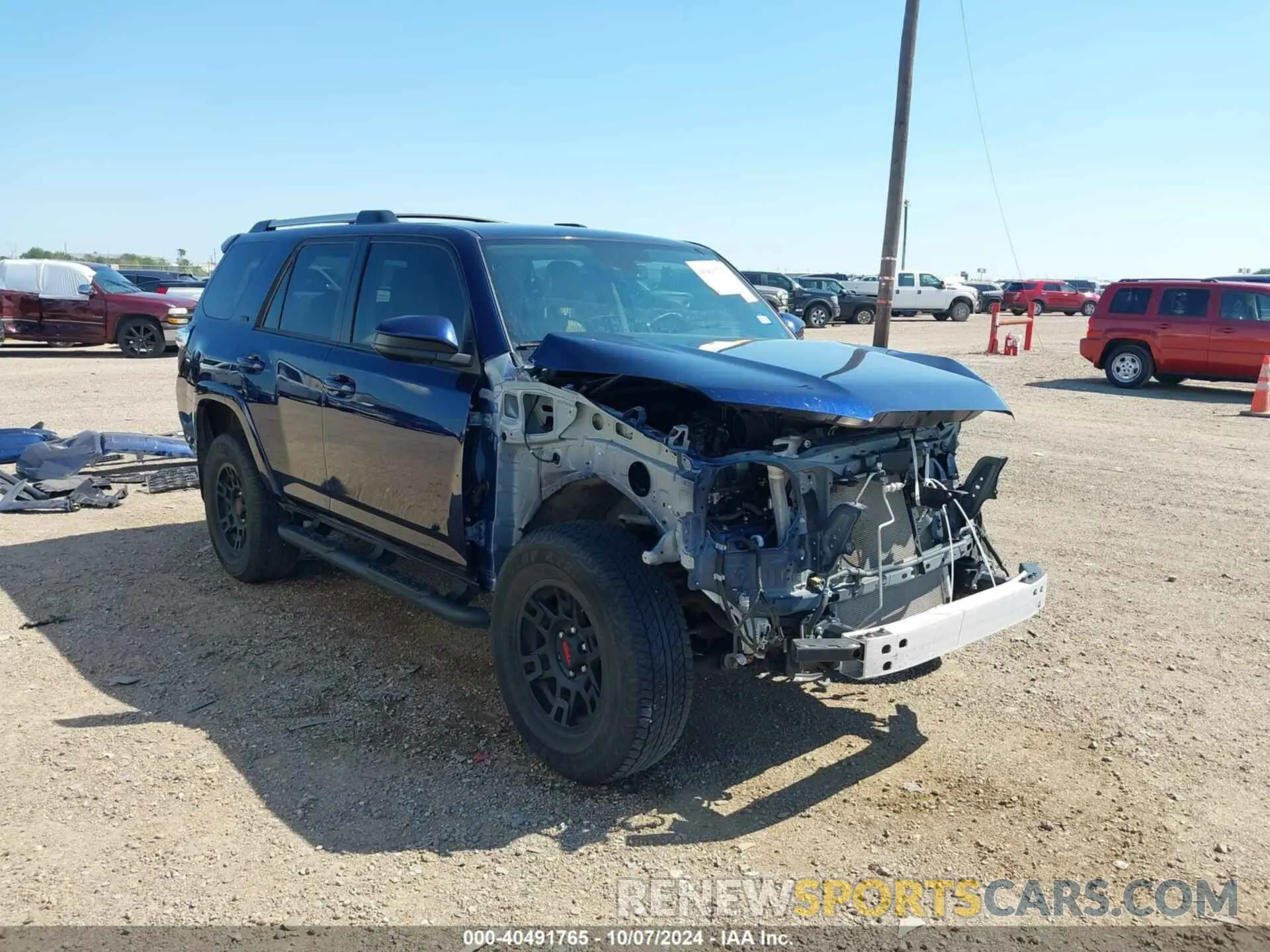 1 Photograph of a damaged car JTEEU5JR2P5292084 TOYOTA 4RUNNER 2023