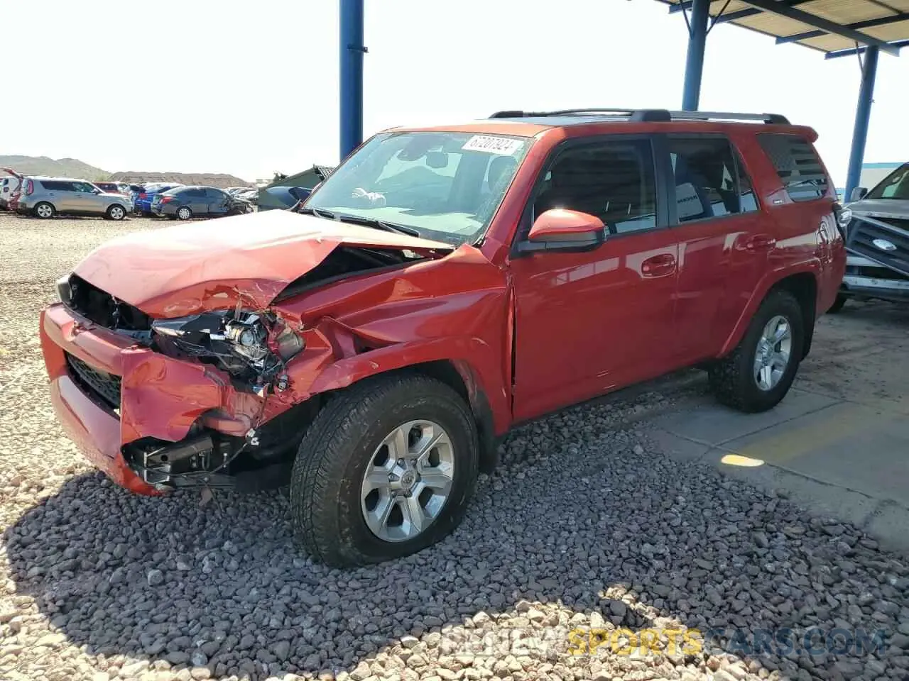 1 Photograph of a damaged car JTEEU5JR4P5296735 TOYOTA 4RUNNER 2023