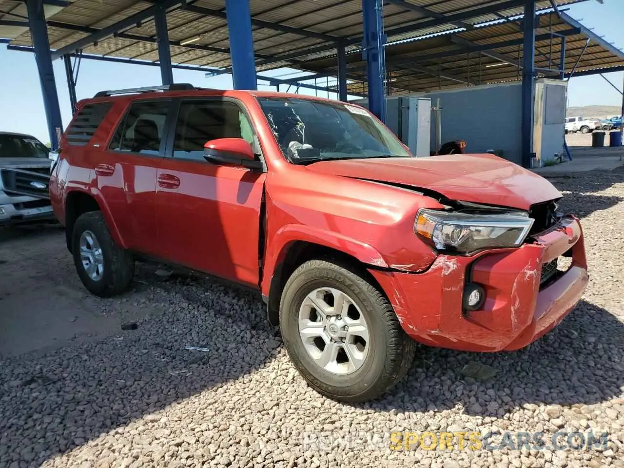 4 Photograph of a damaged car JTEEU5JR4P5296735 TOYOTA 4RUNNER 2023