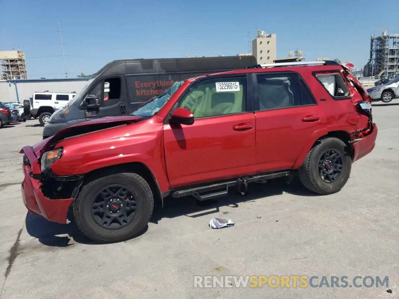 1 Photograph of a damaged car JTEEU5JR6P5293495 TOYOTA 4RUNNER 2023