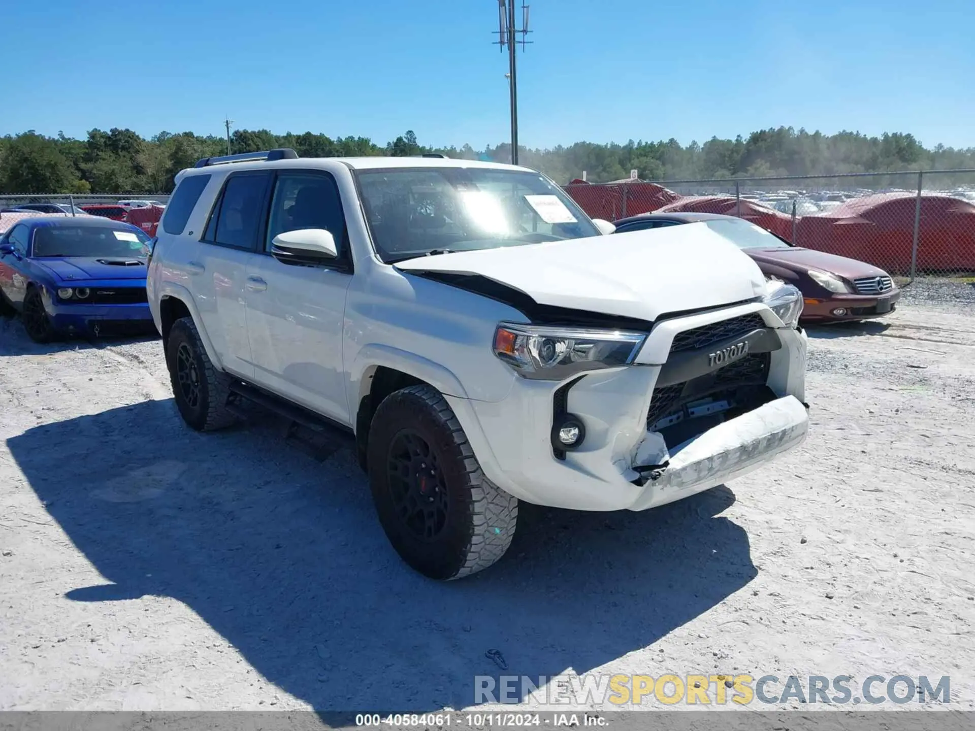 1 Photograph of a damaged car JTEFU5JR1P5291528 TOYOTA 4RUNNER 2023