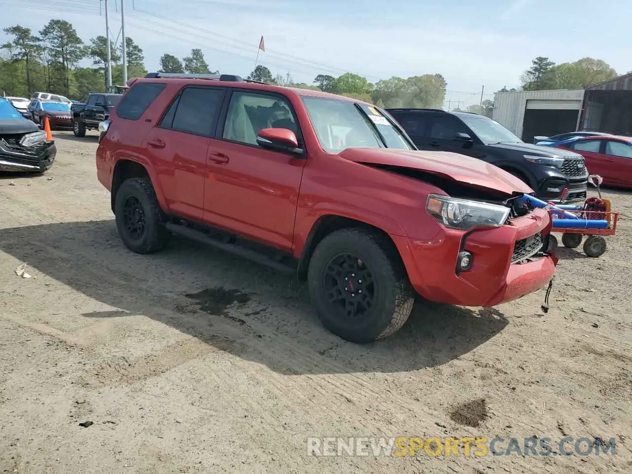 4 Photograph of a damaged car JTEFU5JR1P5293263 TOYOTA 4RUNNER 2023