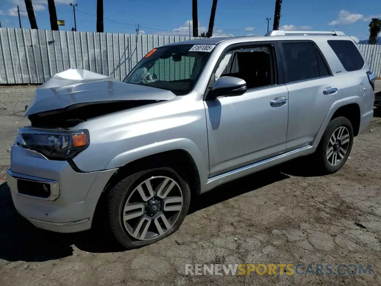 1 Photograph of a damaged car JTEKU5JR5P6131418 TOYOTA 4RUNNER 2023