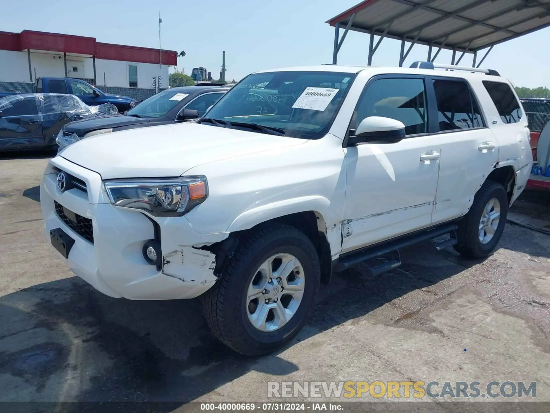 2 Photograph of a damaged car JTEMU5JR1P6090018 TOYOTA 4RUNNER 2023