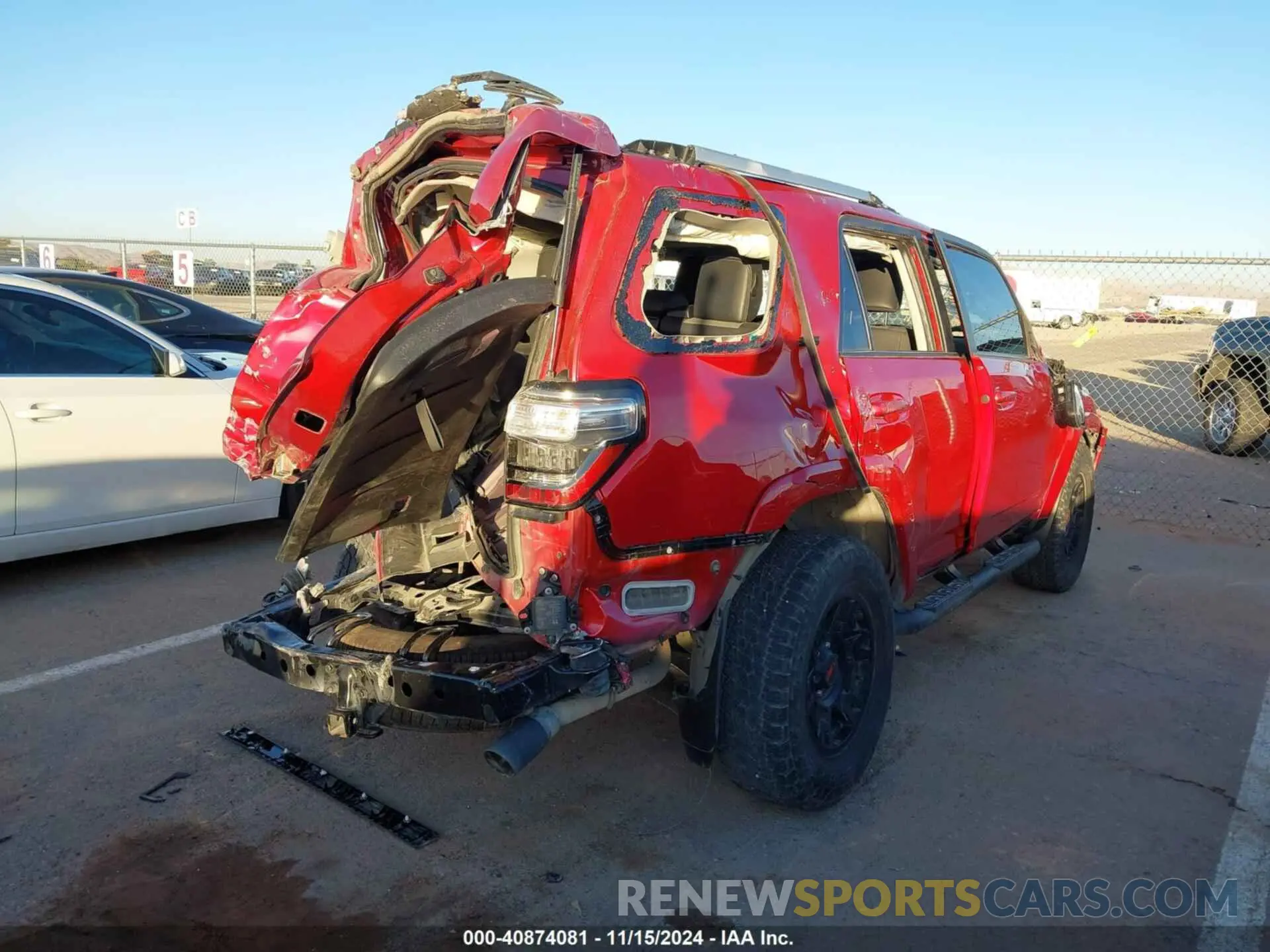 4 Photograph of a damaged car JTENU5JR4P6143282 TOYOTA 4RUNNER 2023