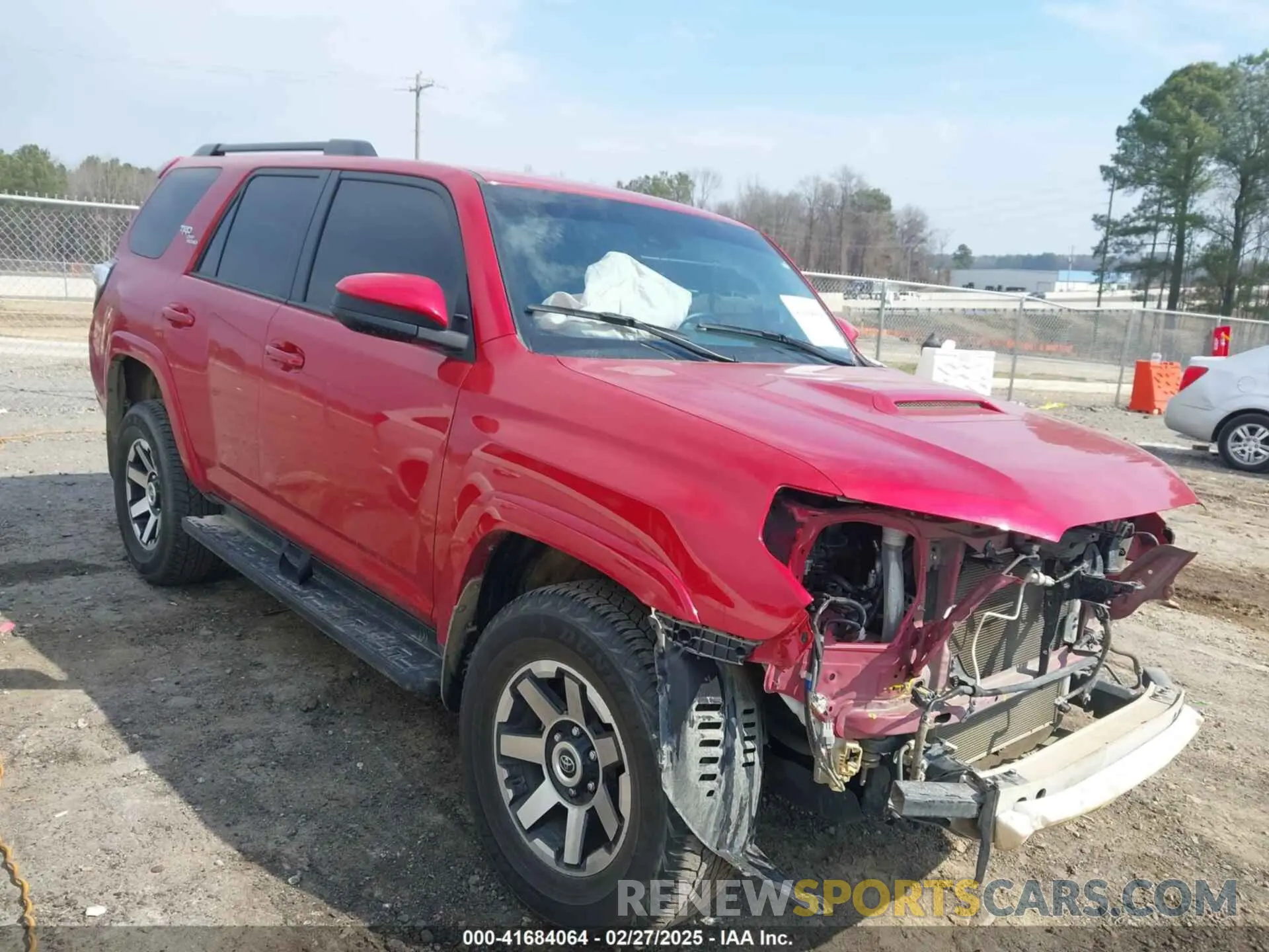 1 Photograph of a damaged car JTEPU5JR1P6134466 TOYOTA 4RUNNER 2023