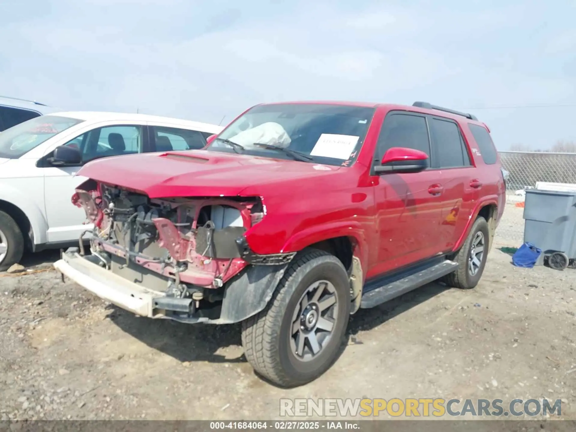 2 Photograph of a damaged car JTEPU5JR1P6134466 TOYOTA 4RUNNER 2023