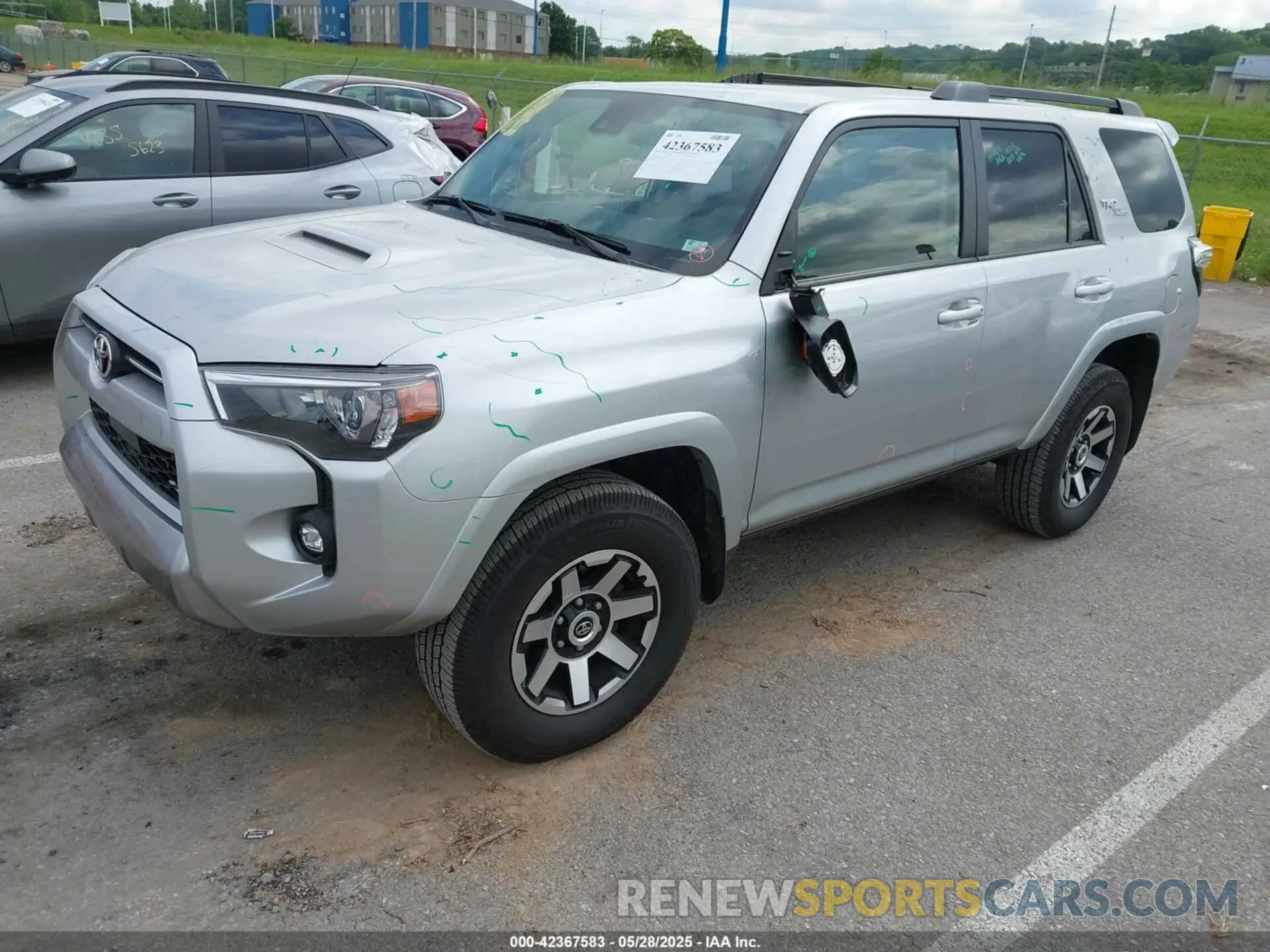2 Photograph of a damaged car JTEPU5JR5P6123406 TOYOTA 4RUNNER 2023