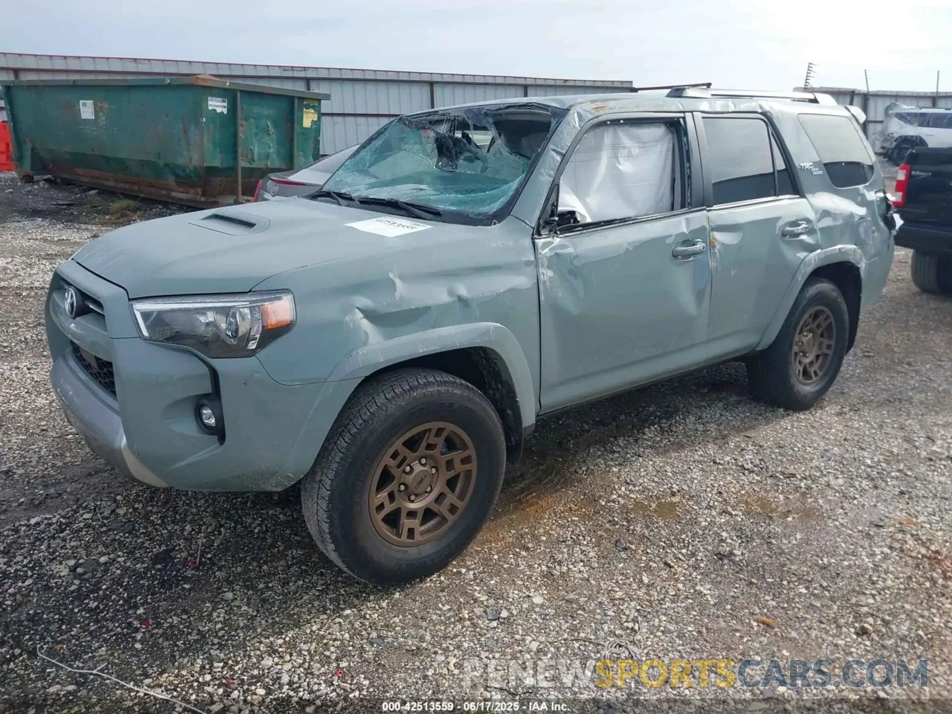 2 Photograph of a damaged car JTERU5JR4P6210352 TOYOTA 4RUNNER 2023