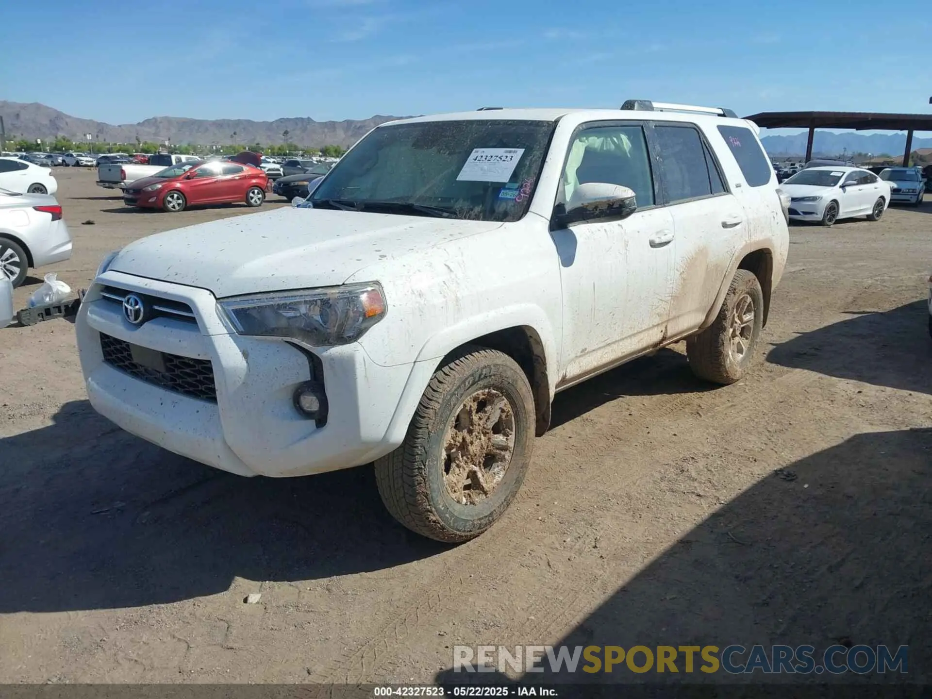 2 Photograph of a damaged car JTEEU5JR0R5313971 TOYOTA 4RUNNER 2024