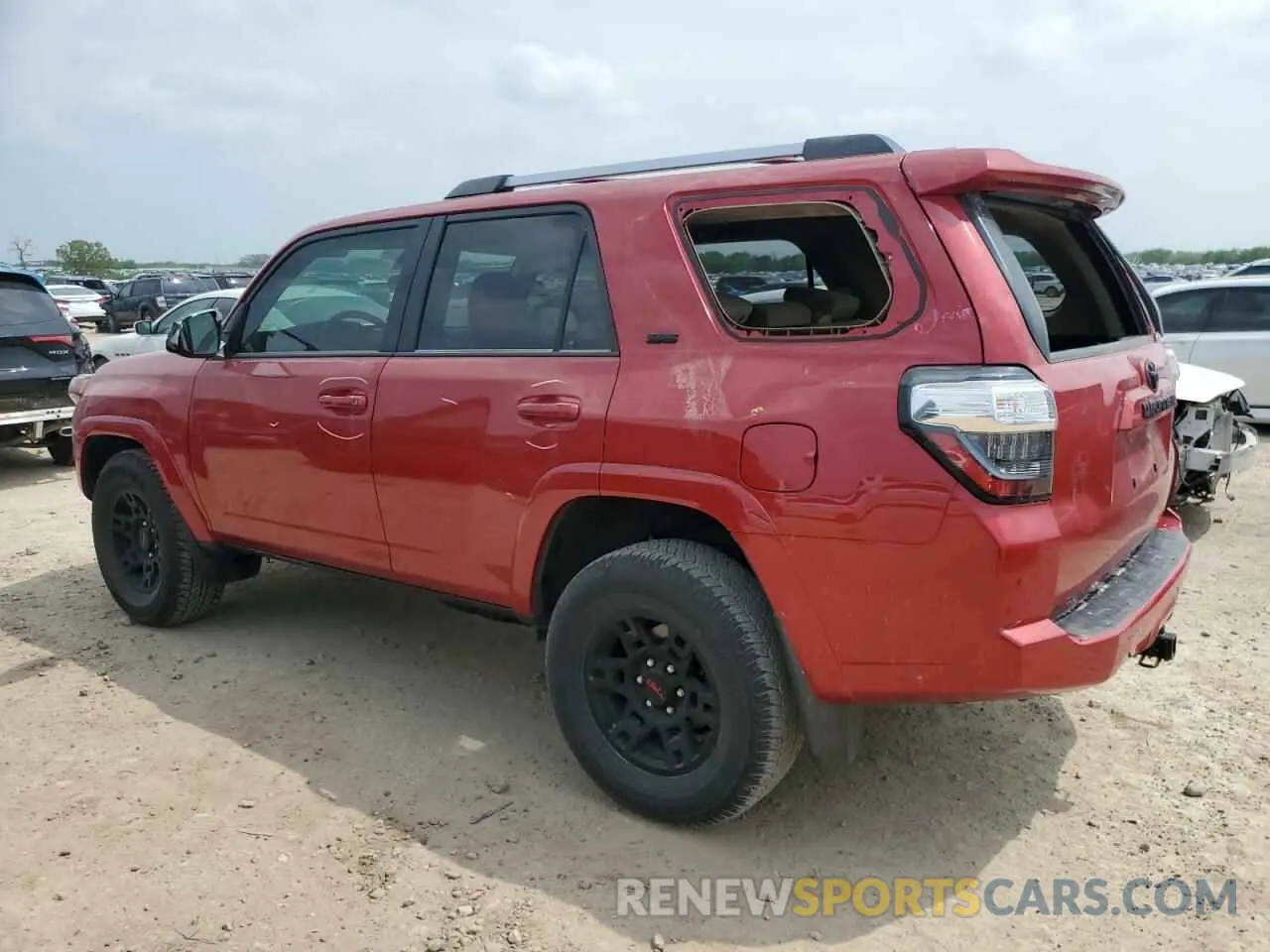 2 Photograph of a damaged car JTEEU5JR2R5308853 TOYOTA 4RUNNER 2024