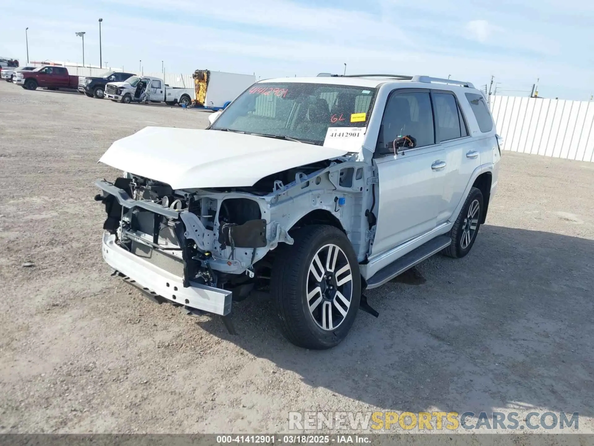 2 Photograph of a damaged car JTEKU5JR5R6243512 TOYOTA 4RUNNER 2024