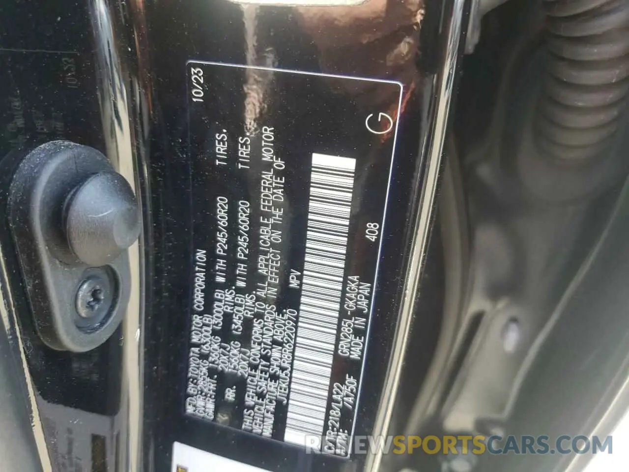 13 Photograph of a damaged car JTEKU5JR8R6220970 TOYOTA 4RUNNER 2024