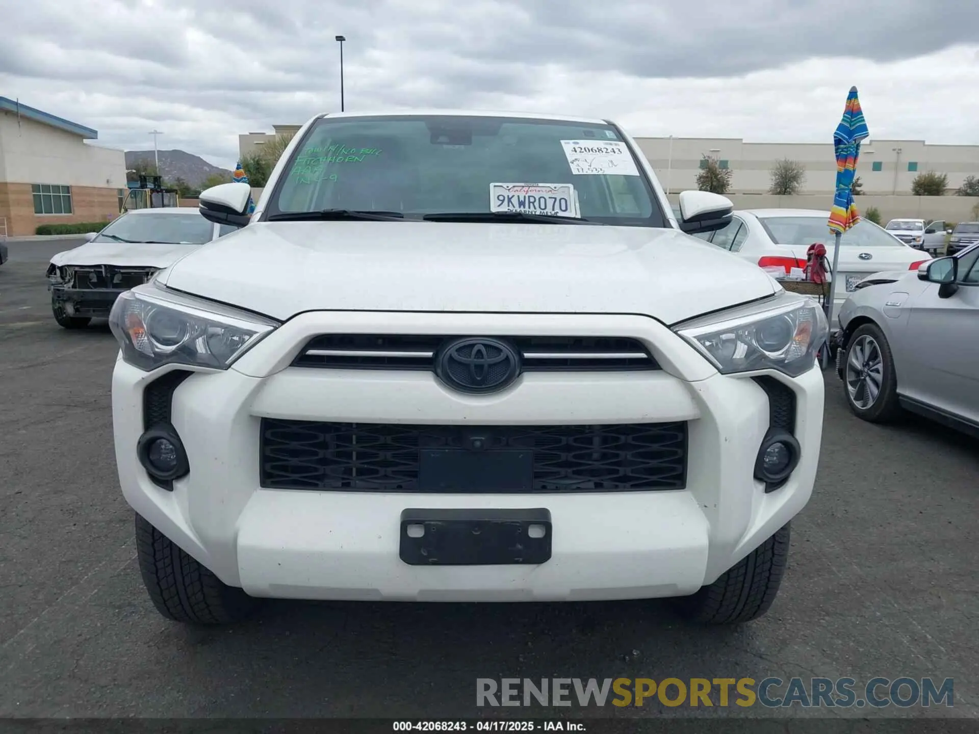 13 Photograph of a damaged car JTENU5JR4R6243479 TOYOTA 4RUNNER 2024