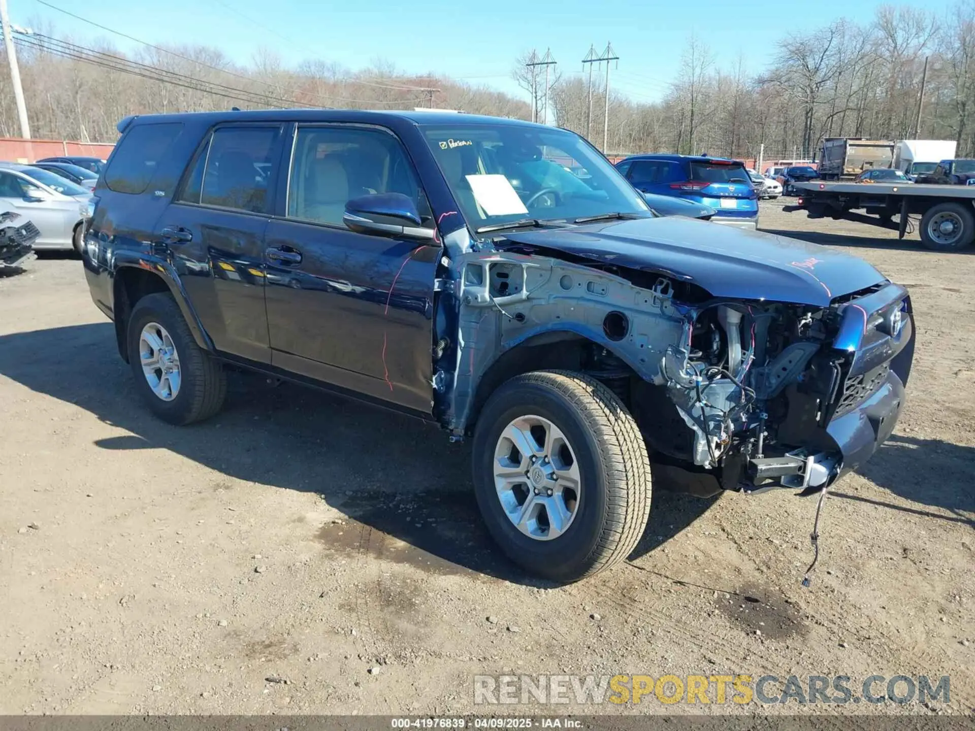 1 Photograph of a damaged car JTENU5JR9R6287820 TOYOTA 4RUNNER 2024