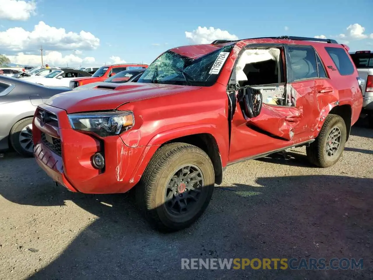 1 Photograph of a damaged car JTERU5JR2R6245376 TOYOTA 4RUNNER 2024
