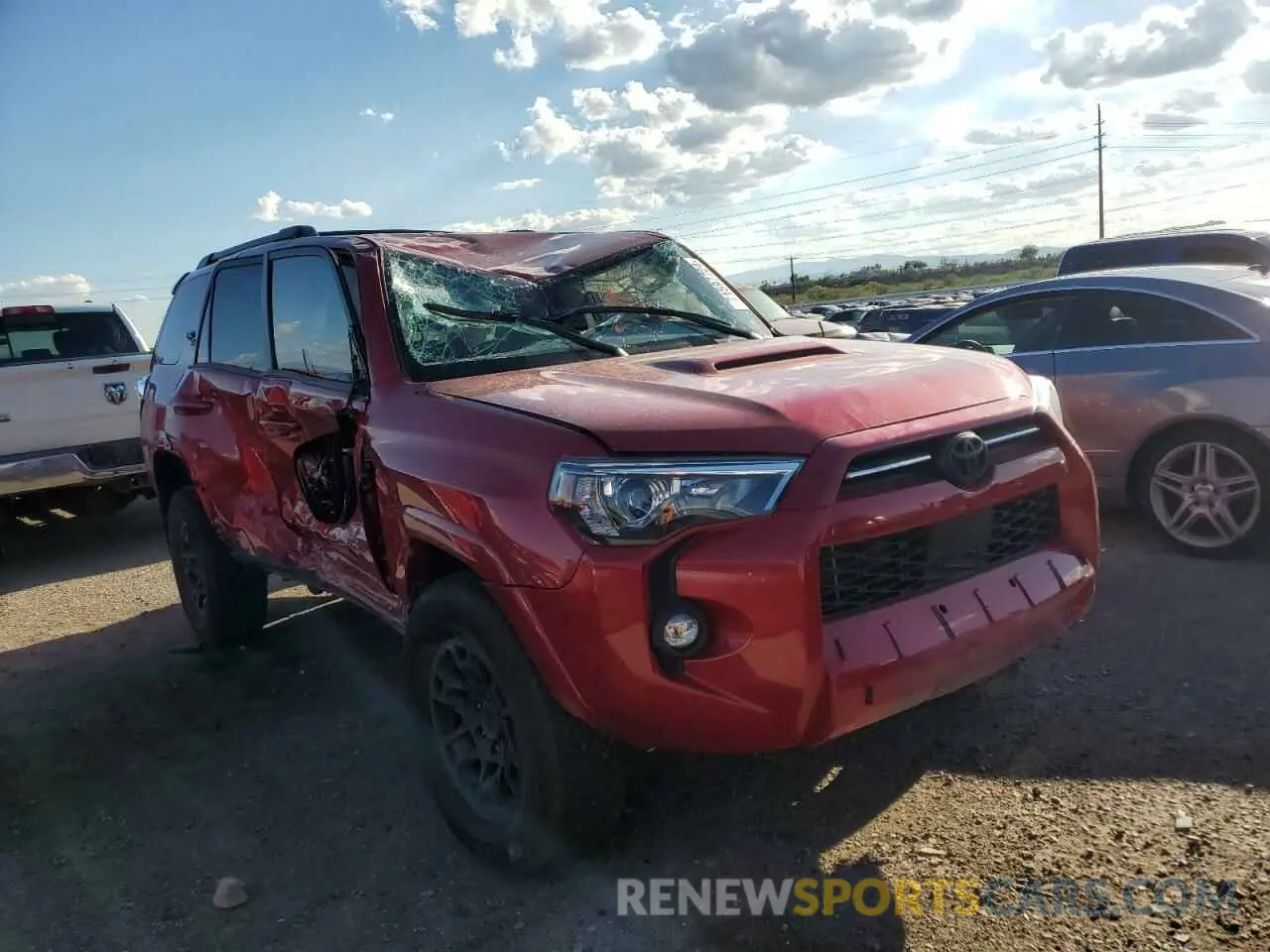4 Photograph of a damaged car JTERU5JR2R6245376 TOYOTA 4RUNNER 2024