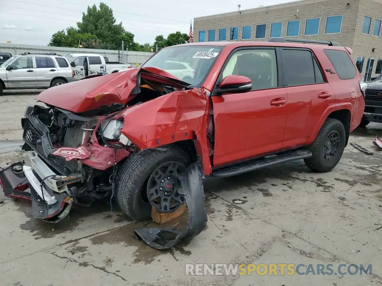 1 Photograph of a damaged car JTERU5JR2R6270567 TOYOTA 4RUNNER 2024