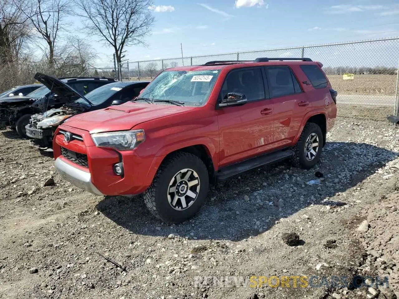 1 Photograph of a damaged car JTERU5JR9R6222306 TOYOTA 4RUNNER 2024